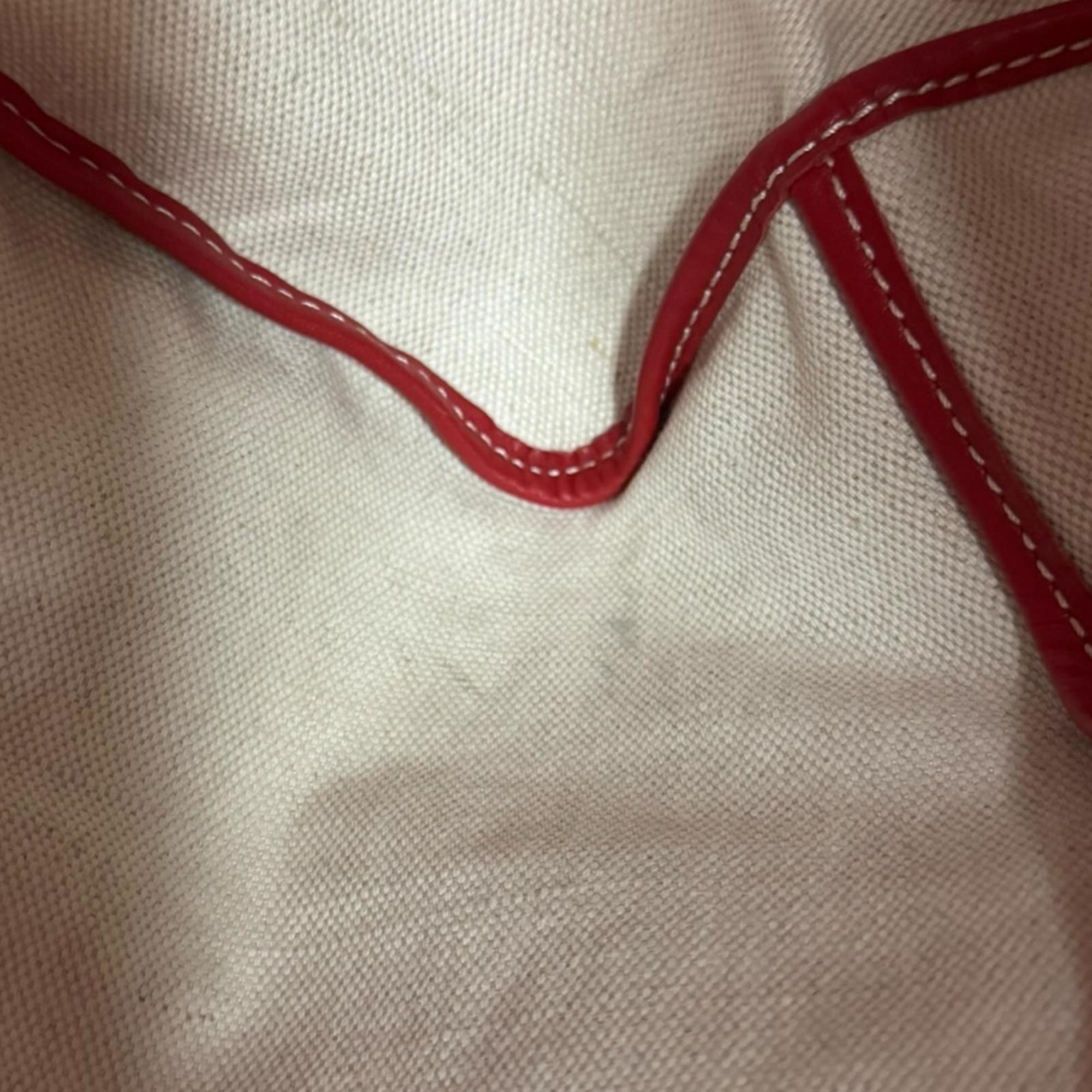 Goyard Red Color Pvc Coated Canvas Tote Bag (Pre-Owned)