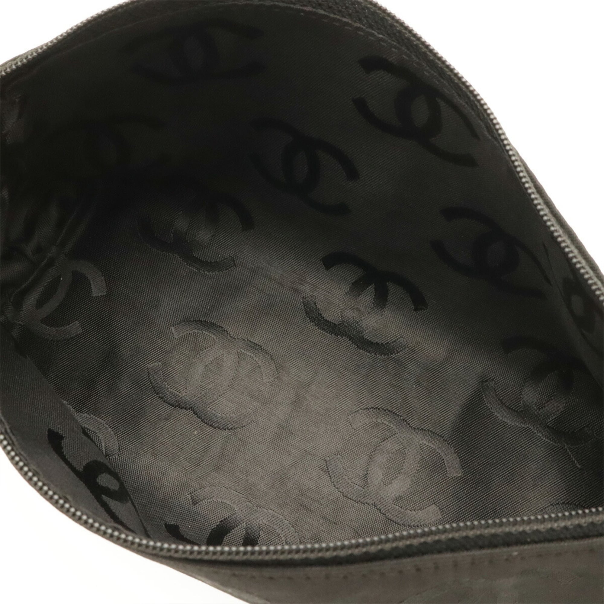 Chanel Black Leather Shoulder Bag Tote Bag (Pre-Owned)
