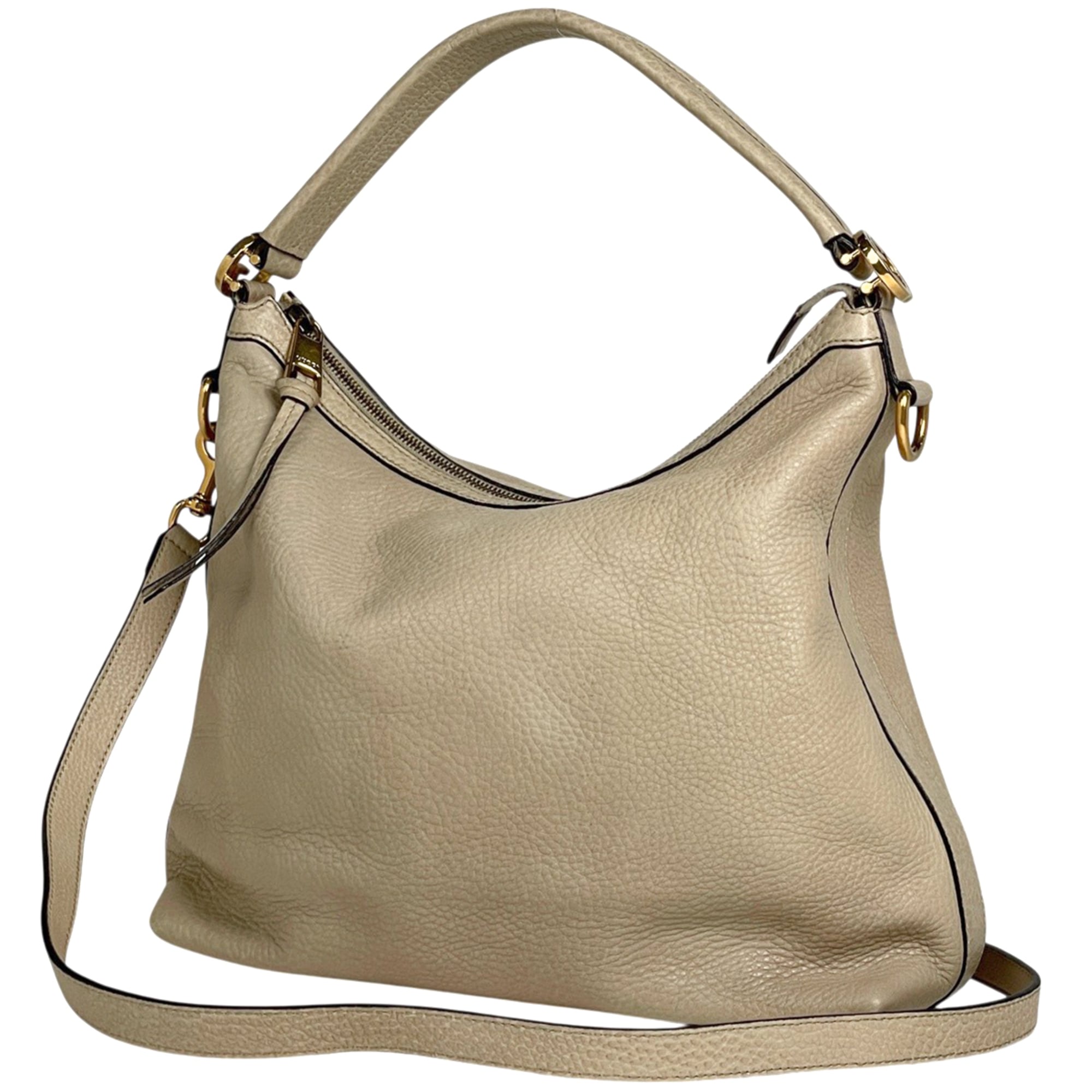 Gucci Beige Leather Handbag (Pre-Owned)
