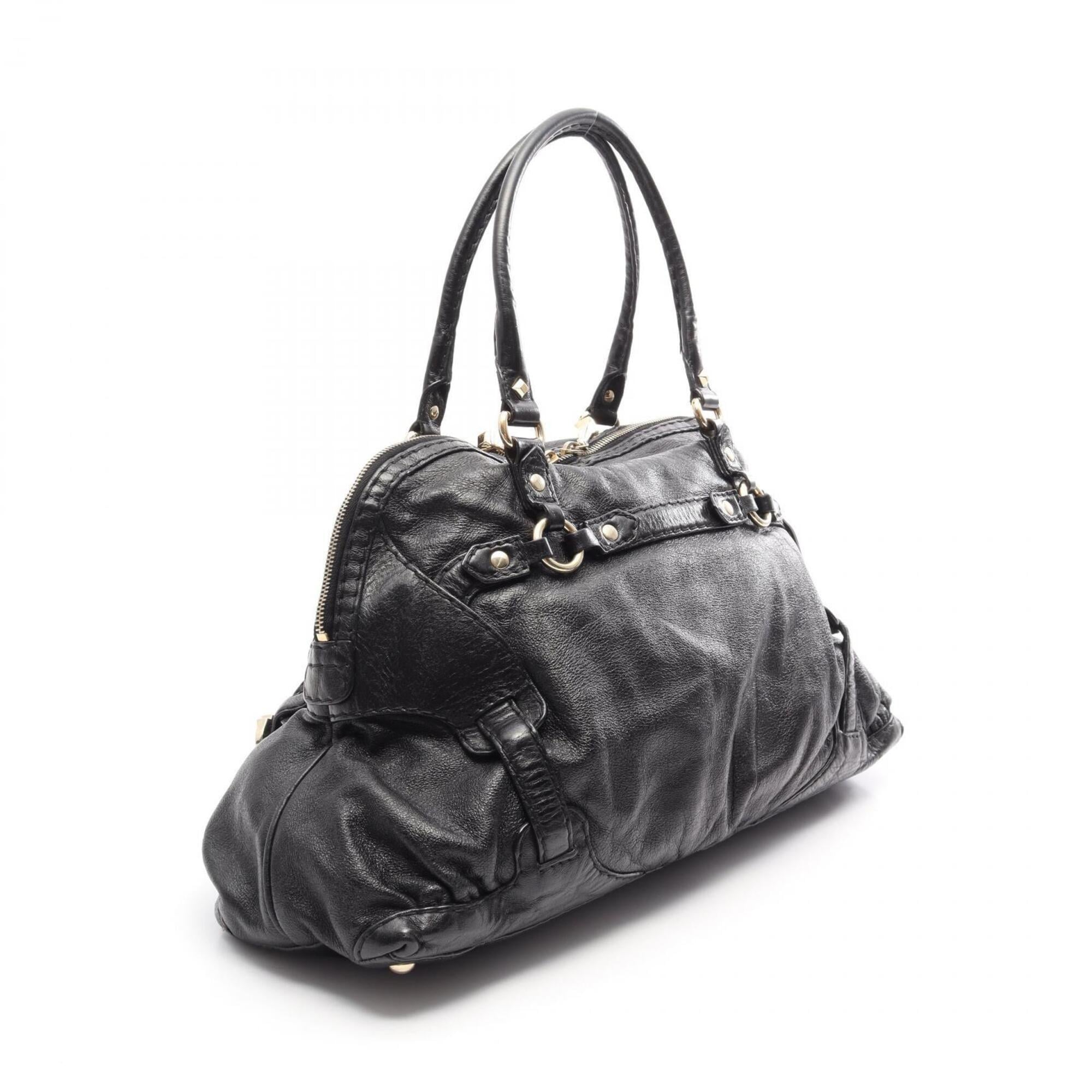 Gucci Black Leather Handbag (Pre-Owned)