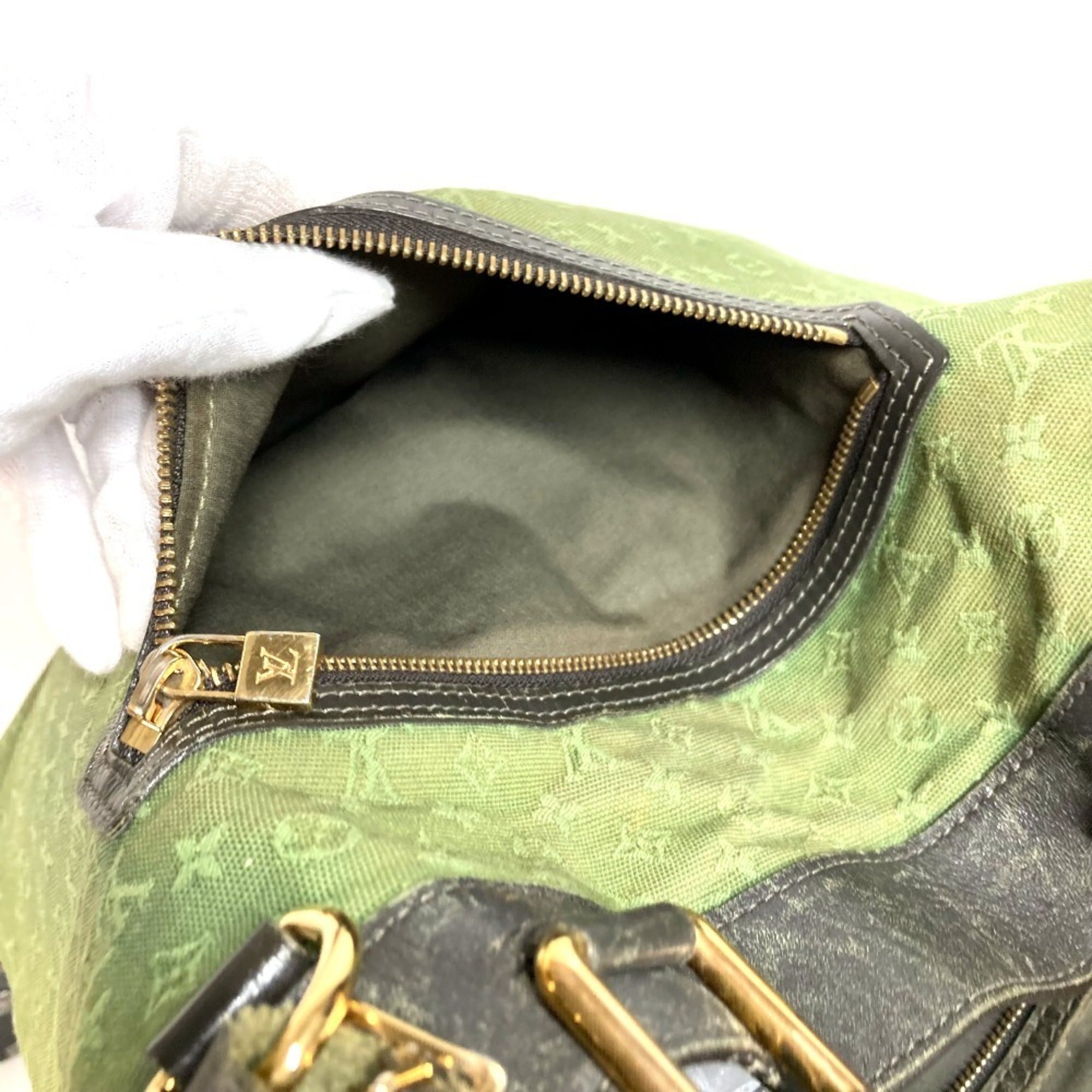 Louis Vuitton Khaki Monogram Mini Shoulder Bag Tote Bag (Pre-Owned)