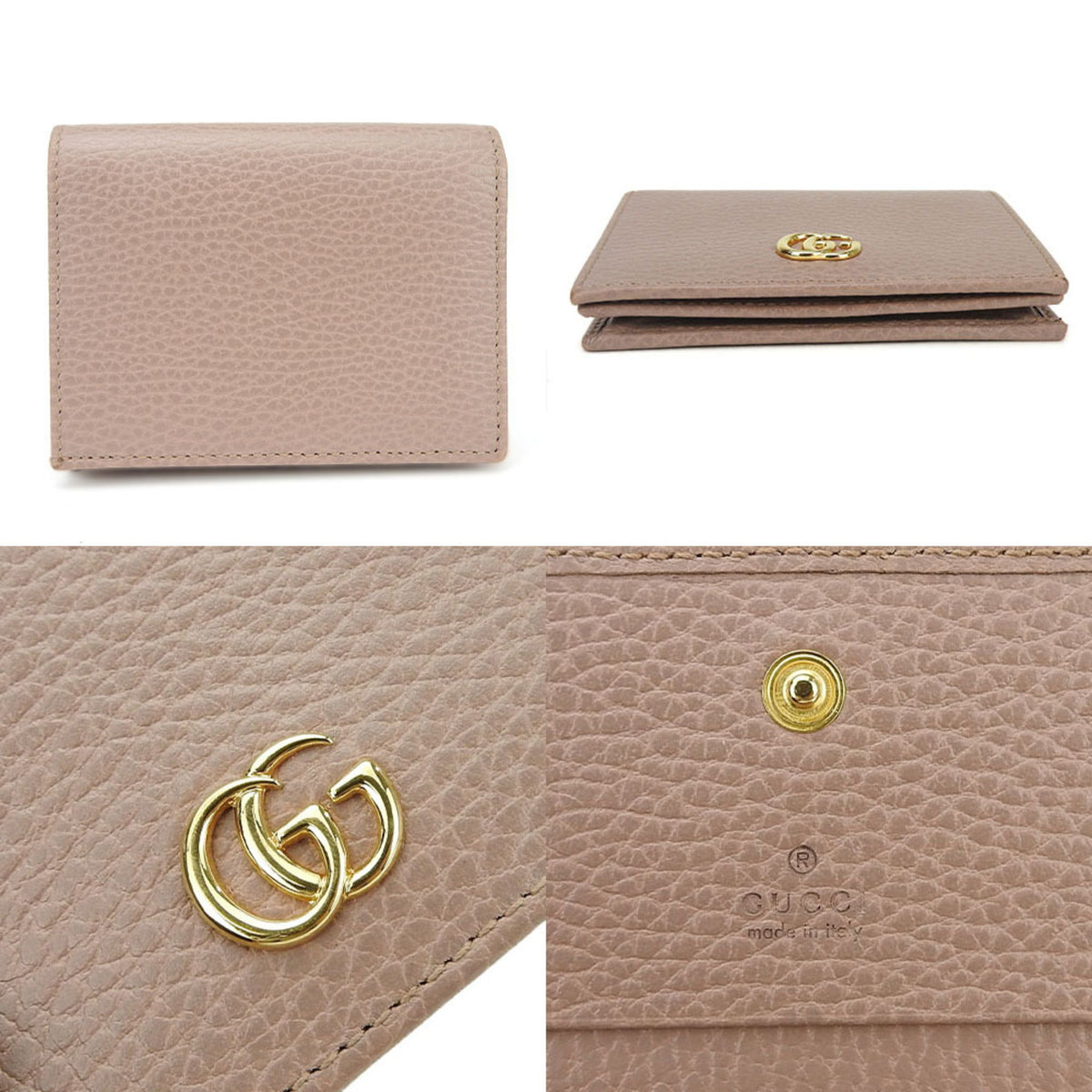 Gucci Beige Leather Wallet (Bi-Fold) (Pre-Owned)