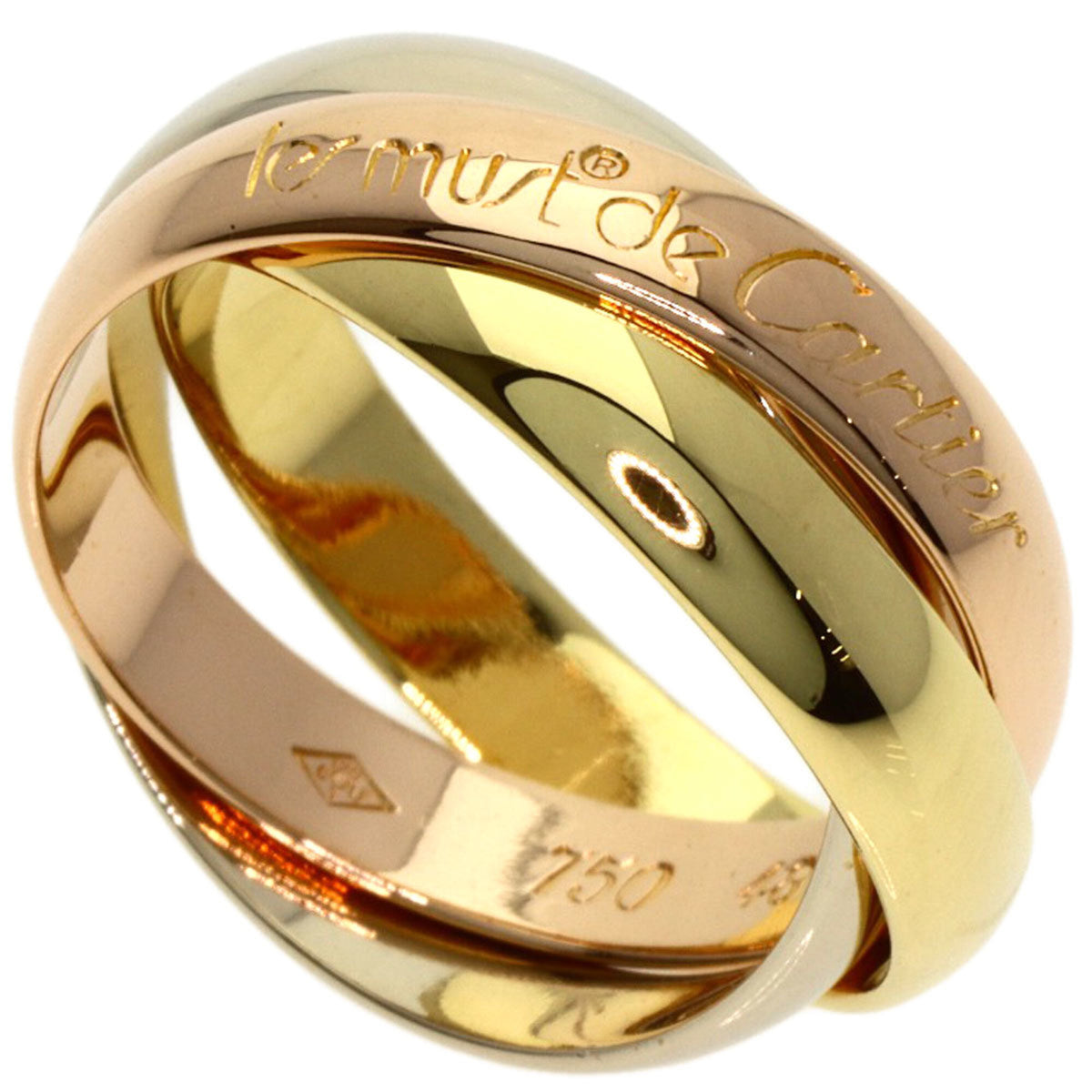 Cartier Trinity Yellow Gold (18K) Pink Gold (18K) White Gold (18K) Band Ring (Pre-Owned)