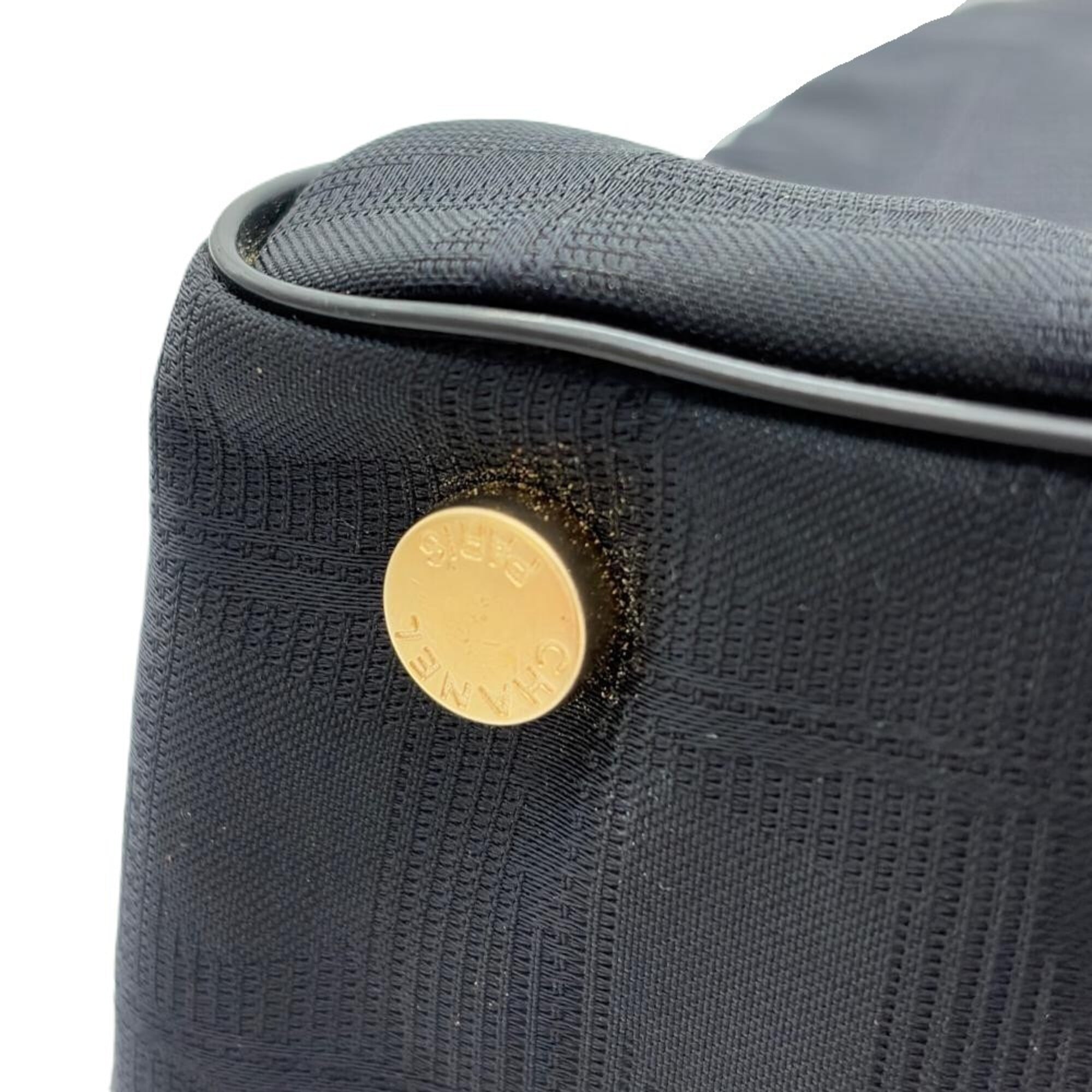 Chanel New Travel Line Black Nylon Tote Bag (Pre-Owned)