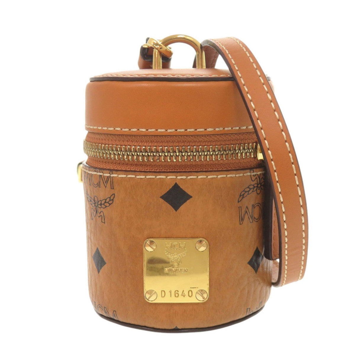 Mcm Brown Pvc Shoulder Bag (Pre-Owned)