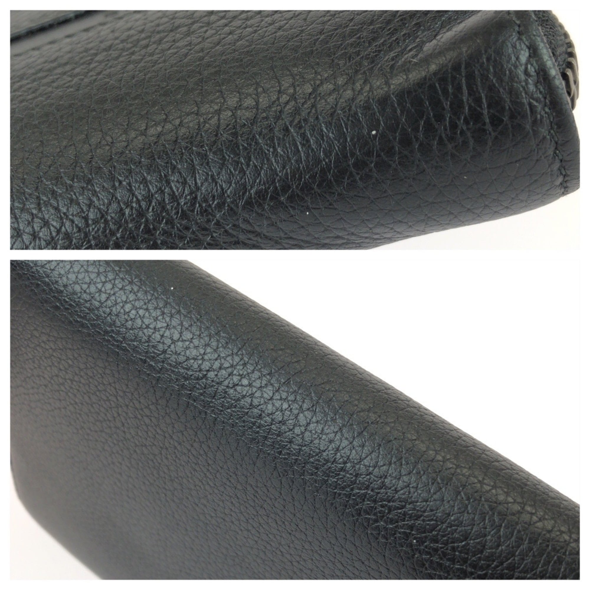Bvlgari Black Leather Long Wallet (Bi-Fold) (Pre-Owned)