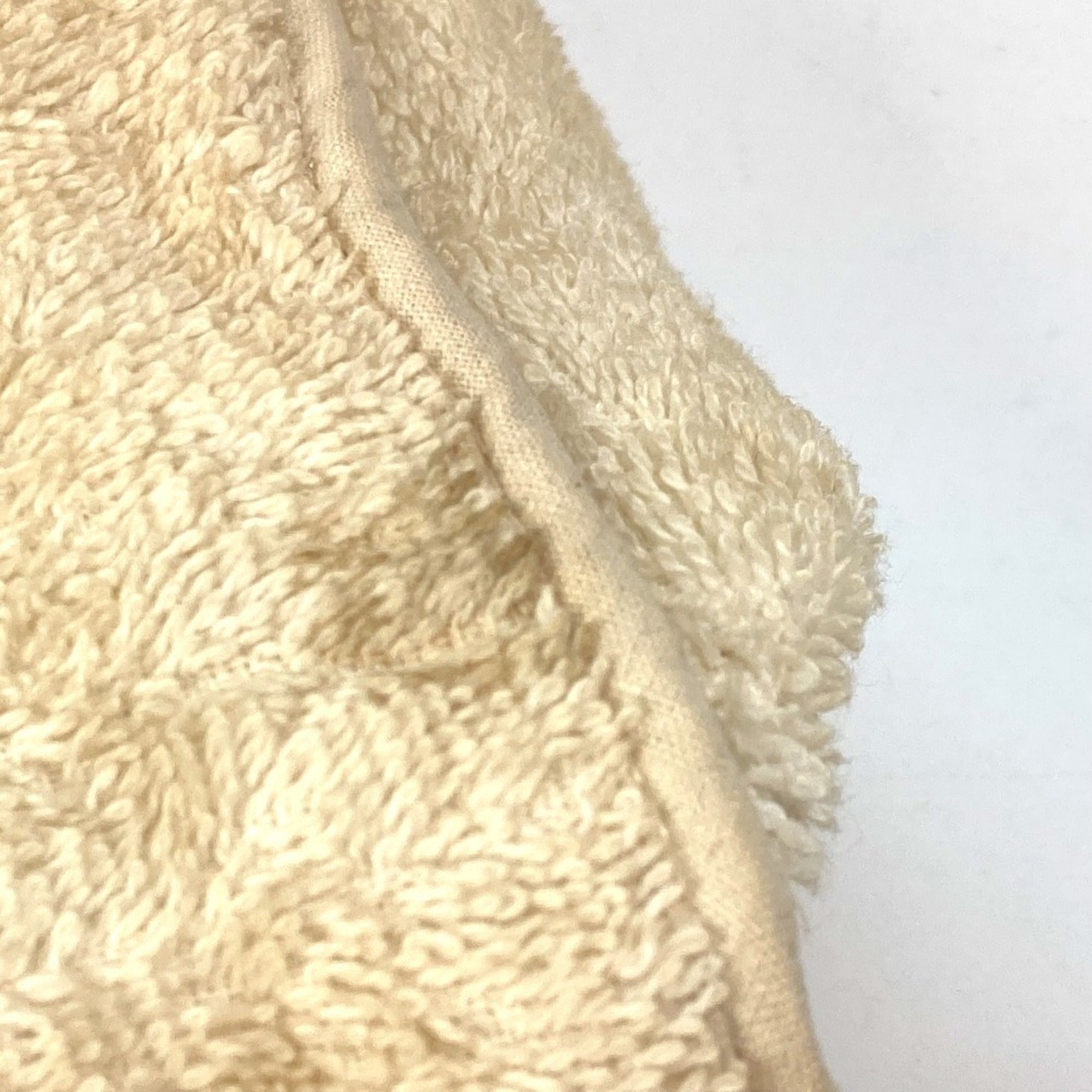 Hermes Beige Pile Fabric Clutch Bag Pouch (Pre-Owned)