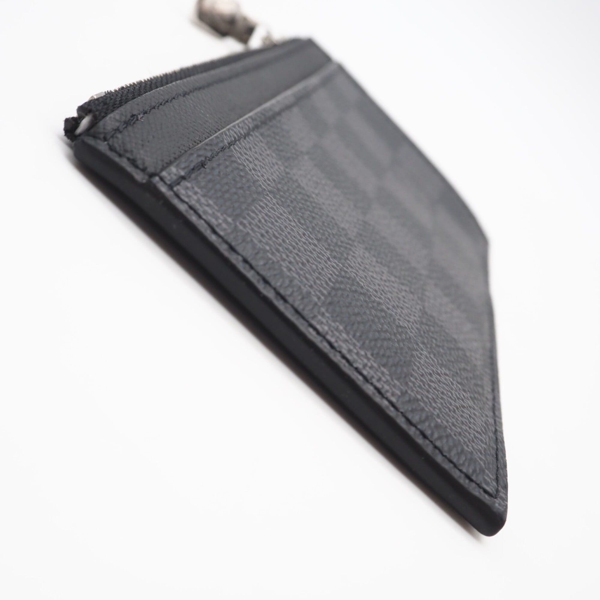 Louis Vuitton Damier Graphite Black Gray Coated Canvas Leather Coin Purse/Coin Case (Pre-Owned)