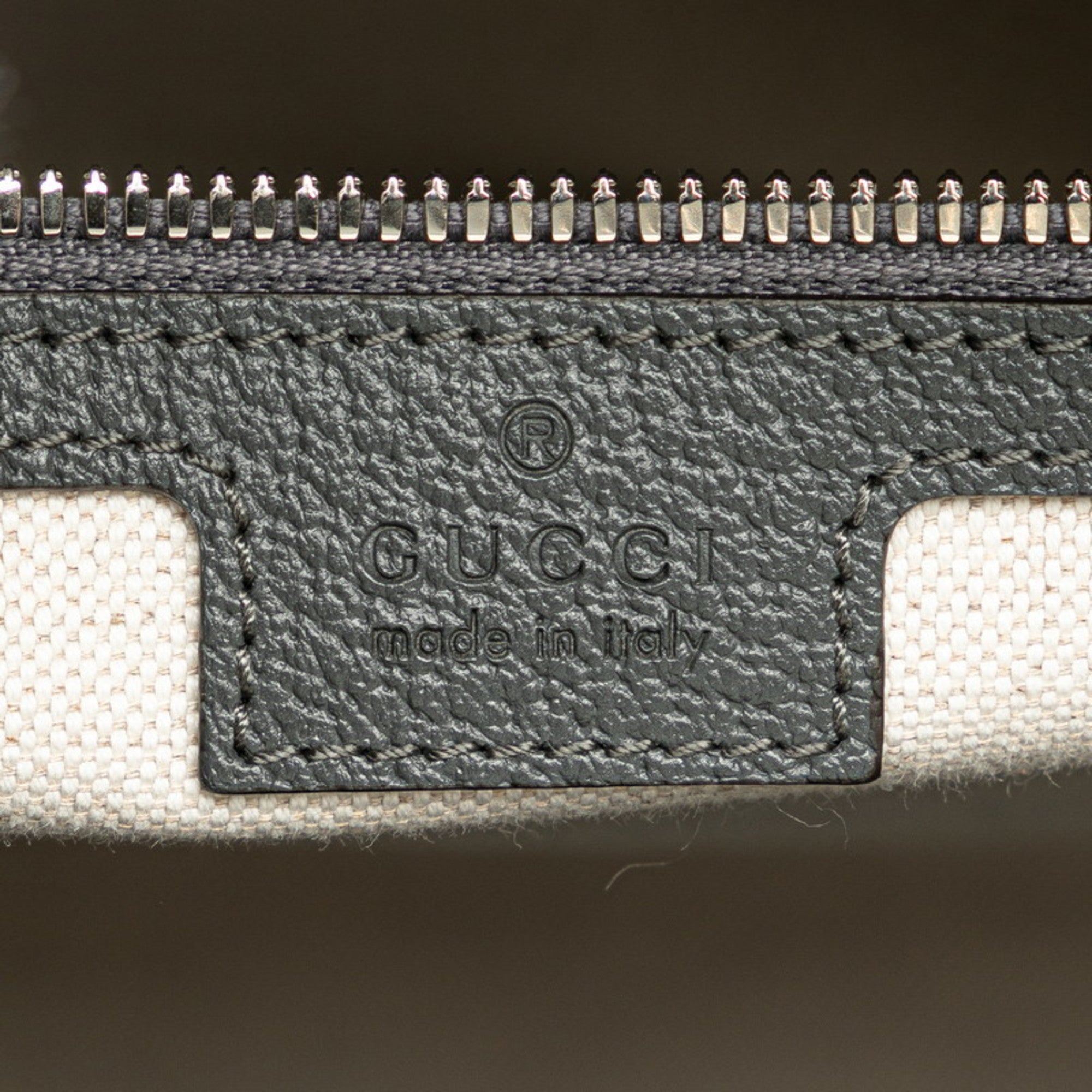 Gucci Gray Pvc Leather Handbag Shoulder Bag (Pre-Owned)