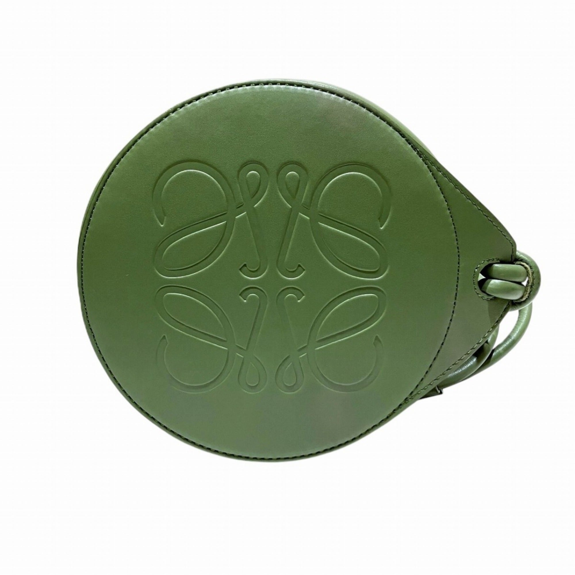 Loewe Dark Green Green Leather Shoulder Bag (Pre-Owned)