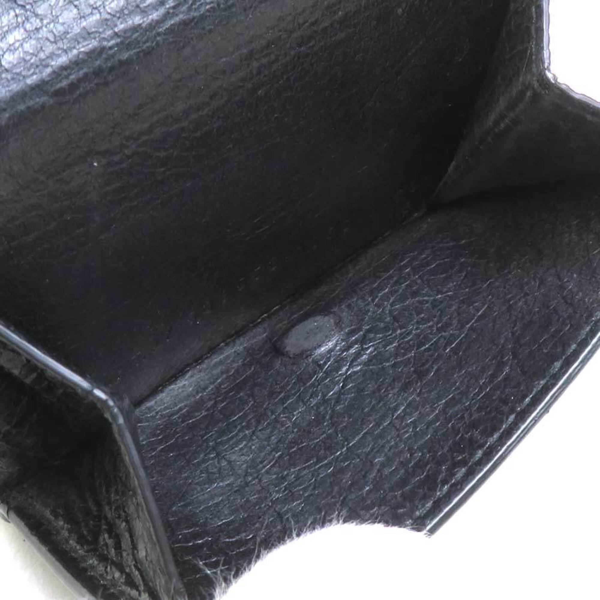 Balenciaga Black Leather Wallet (Tri-Fold) (Pre-Owned)
