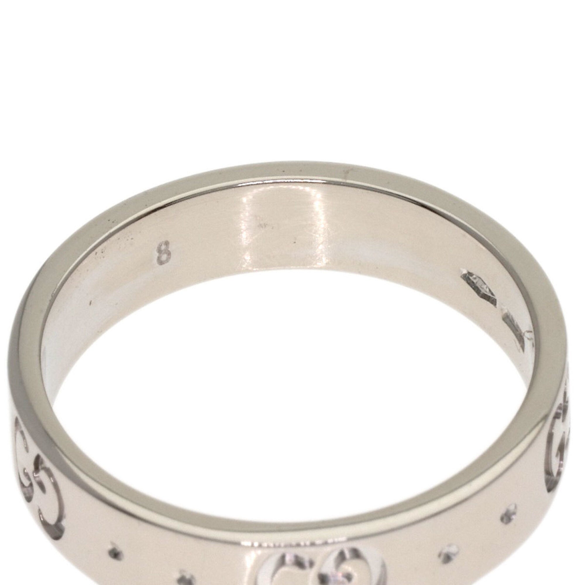 Gucci White Gold White Gold (18K) Band Ring (Pre-Owned)