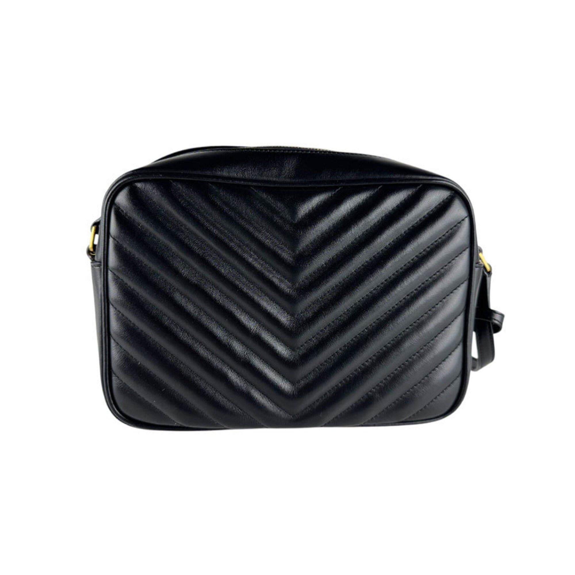 Saint Laurent Black Leather Shoulder Bag (Pre-Owned)