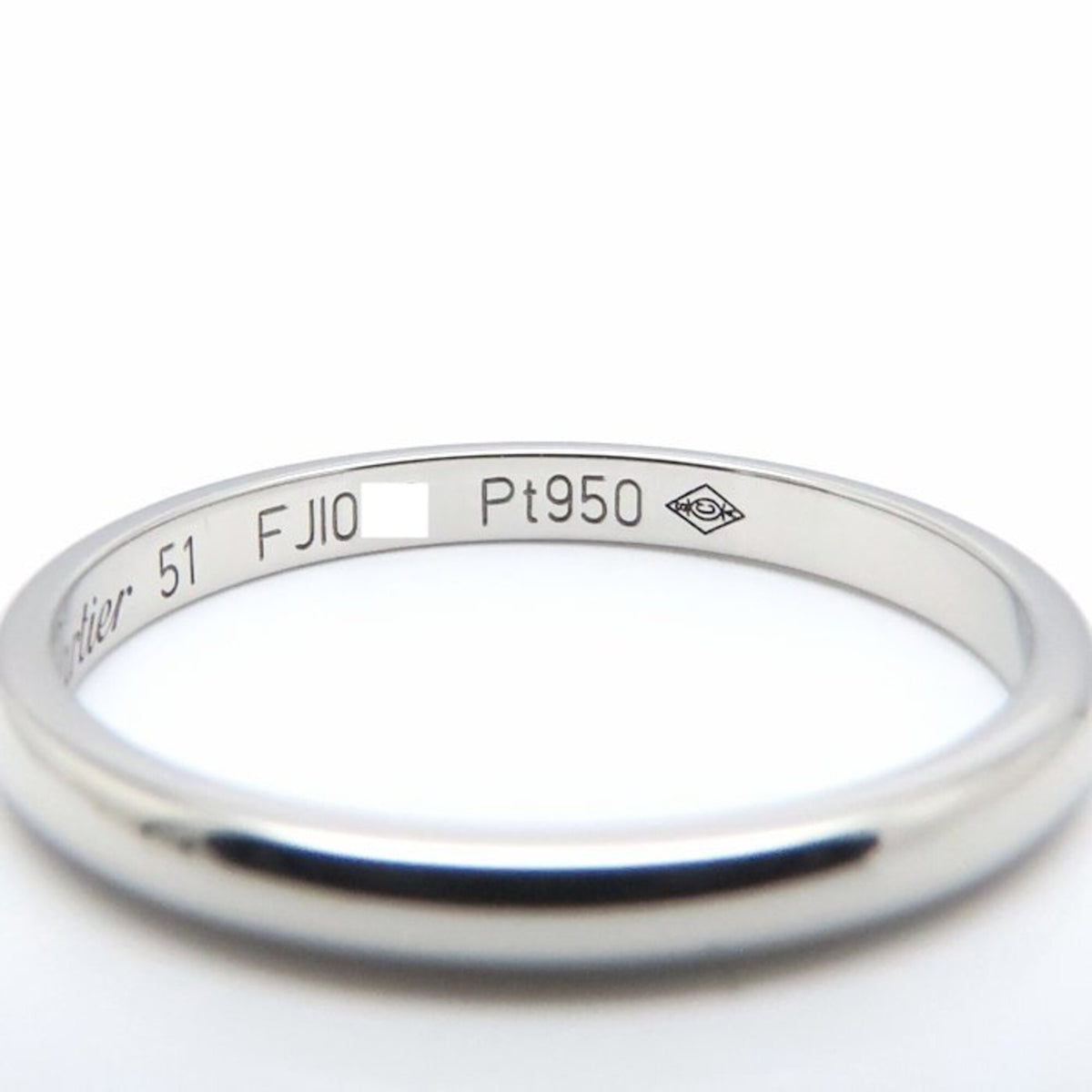 Cartier Platinum 950 Band Ring (Pre-Owned)