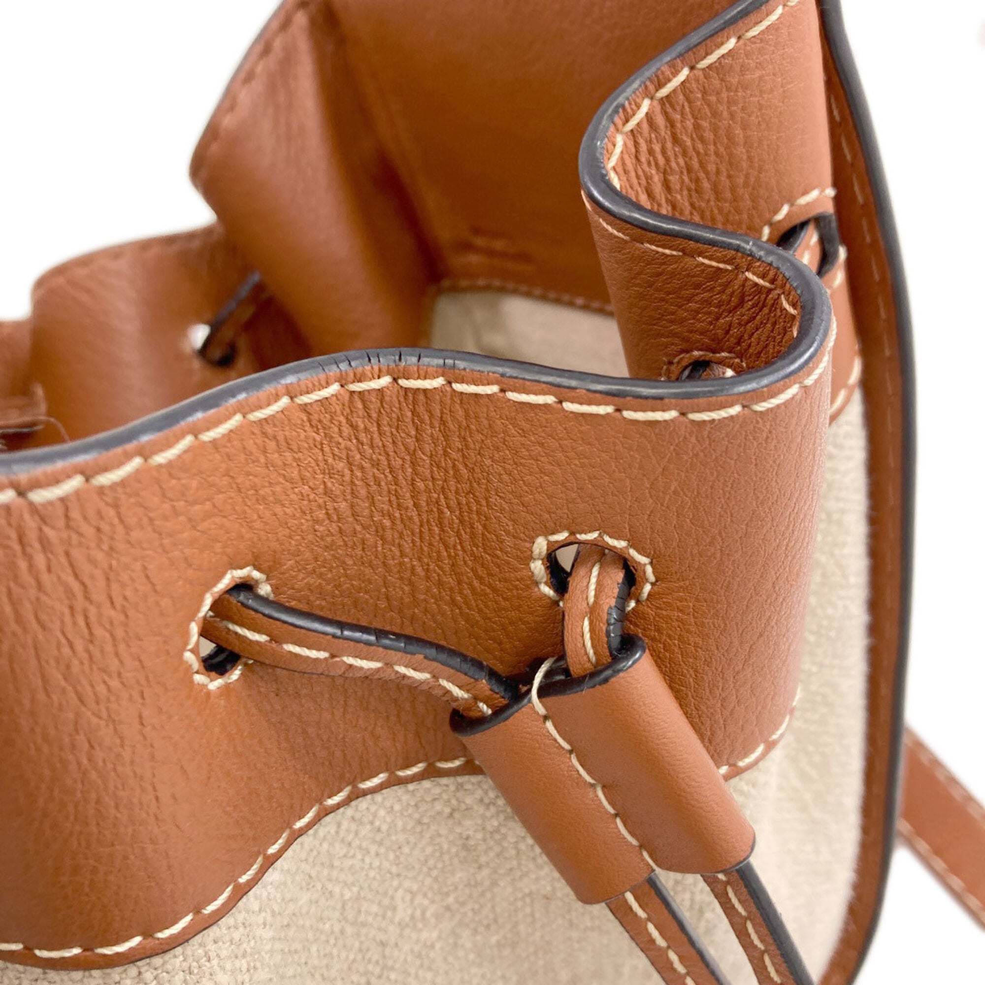 Loewe Brown Canvas Handbag (Pre-Owned)