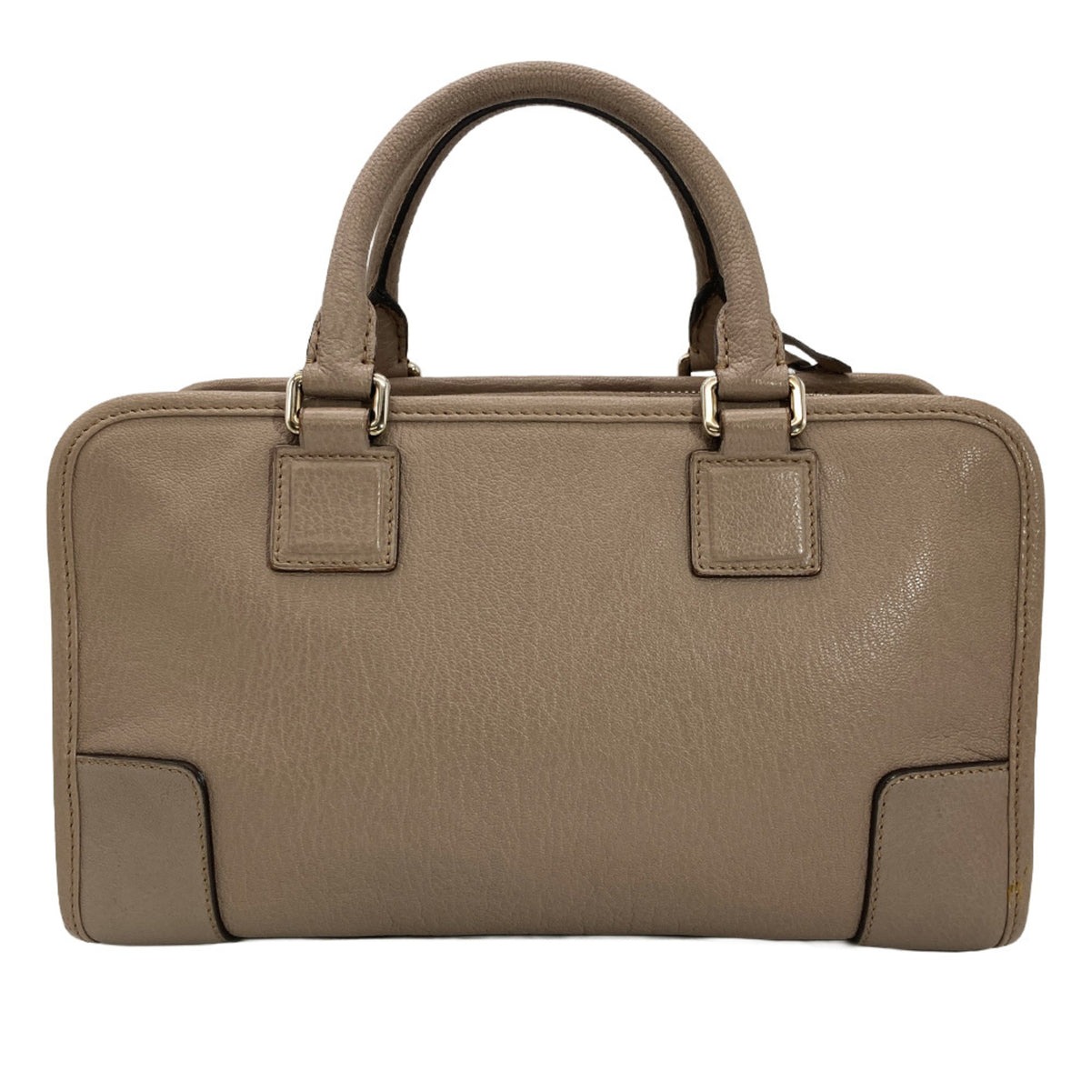 Loewe Grayish Leather Handbag (Pre-Owned)