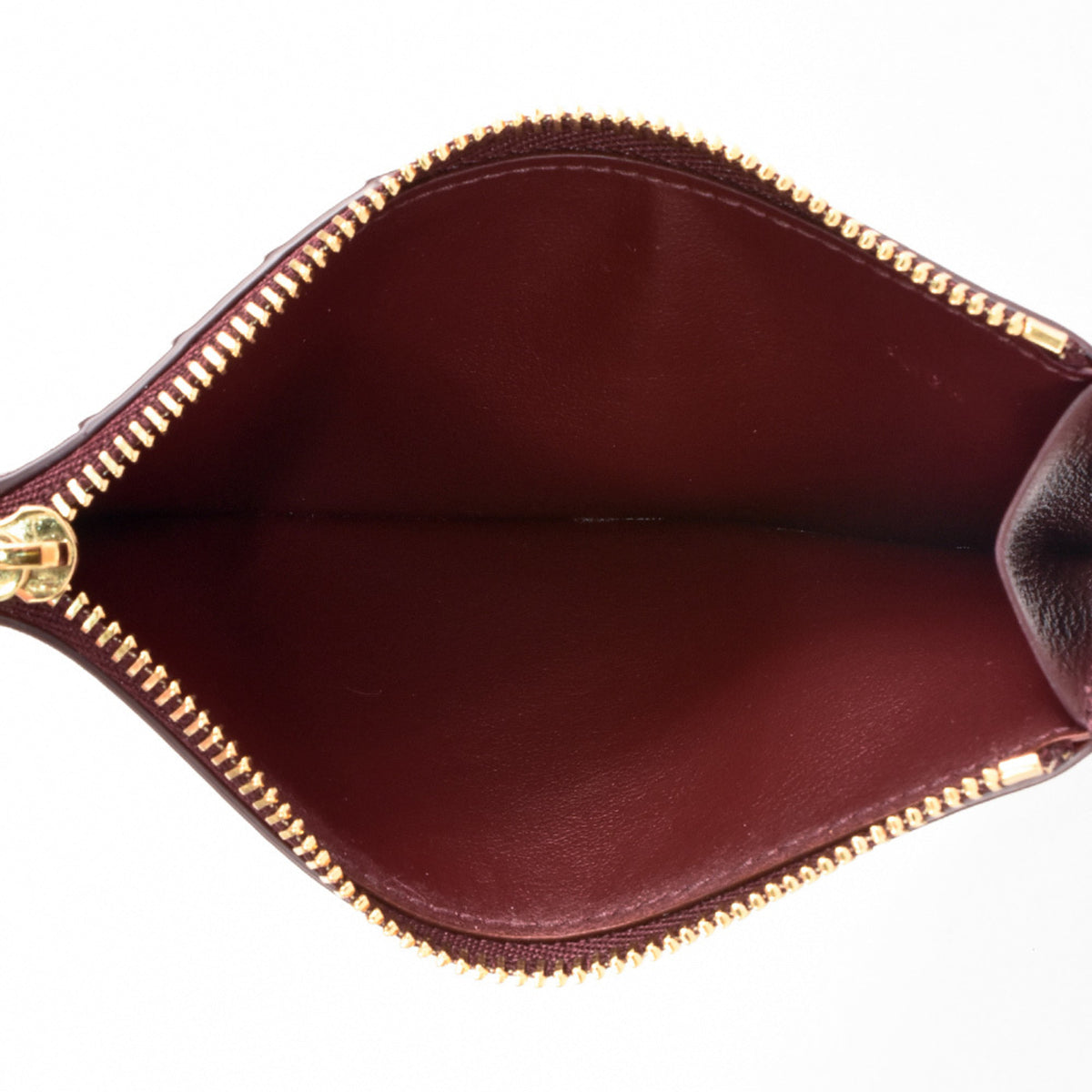 Cartier Red Color Leather Long Wallet (Bi-Fold) (Pre-Owned)