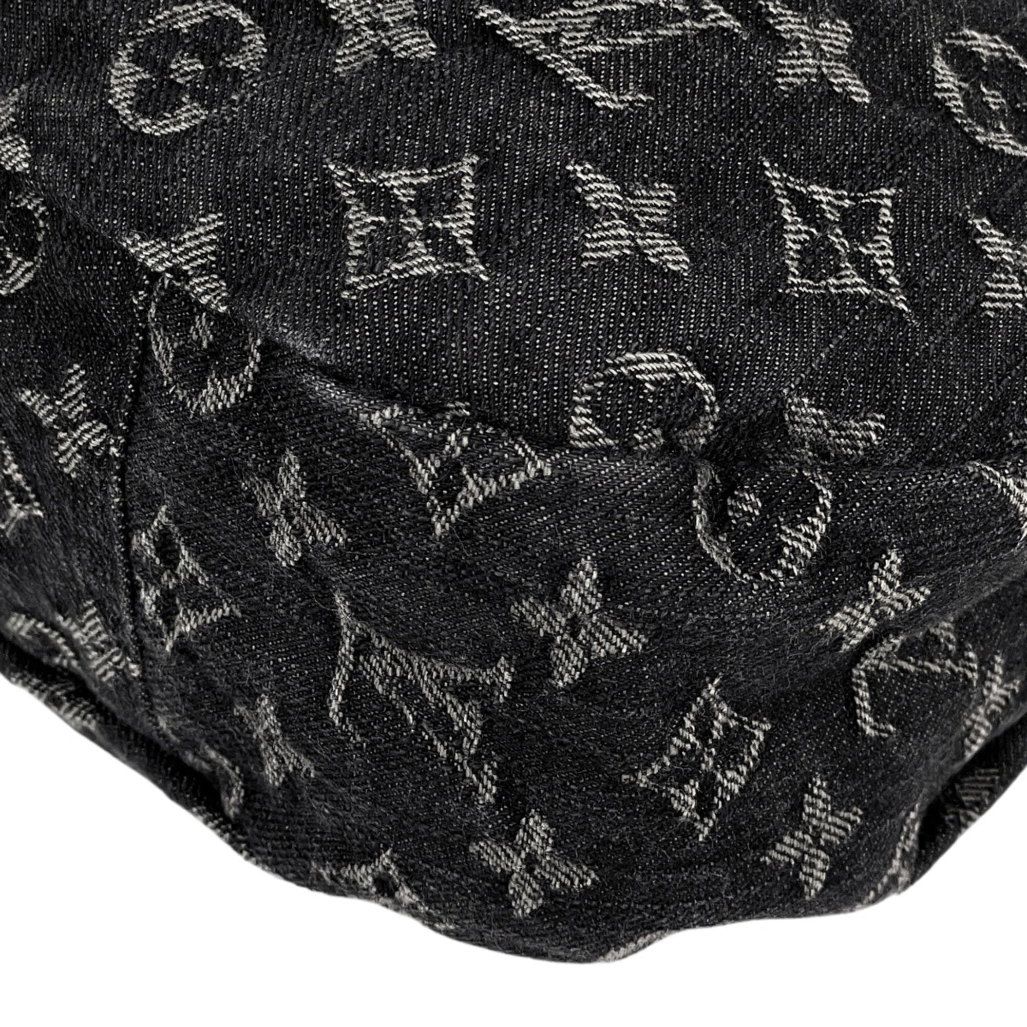 Louis Vuitton Monogram Denim Black Noir Monogram Denim Shoulder Bag (Pre-Owned)