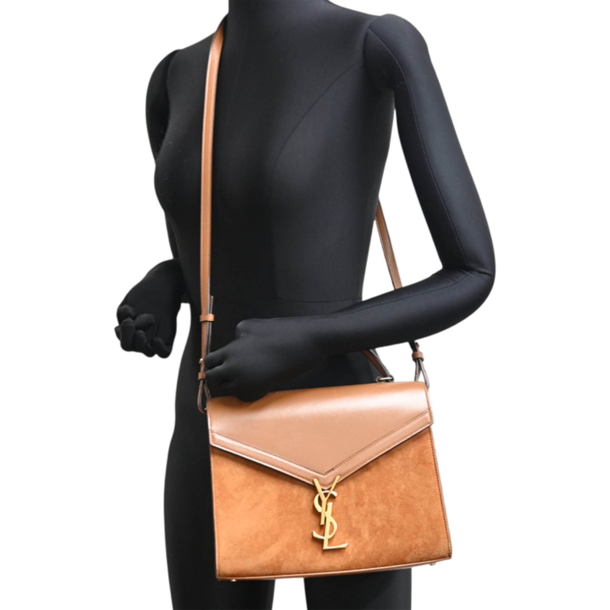 Unspecified Brown Leather Suede Handbag (Pre-Owned)