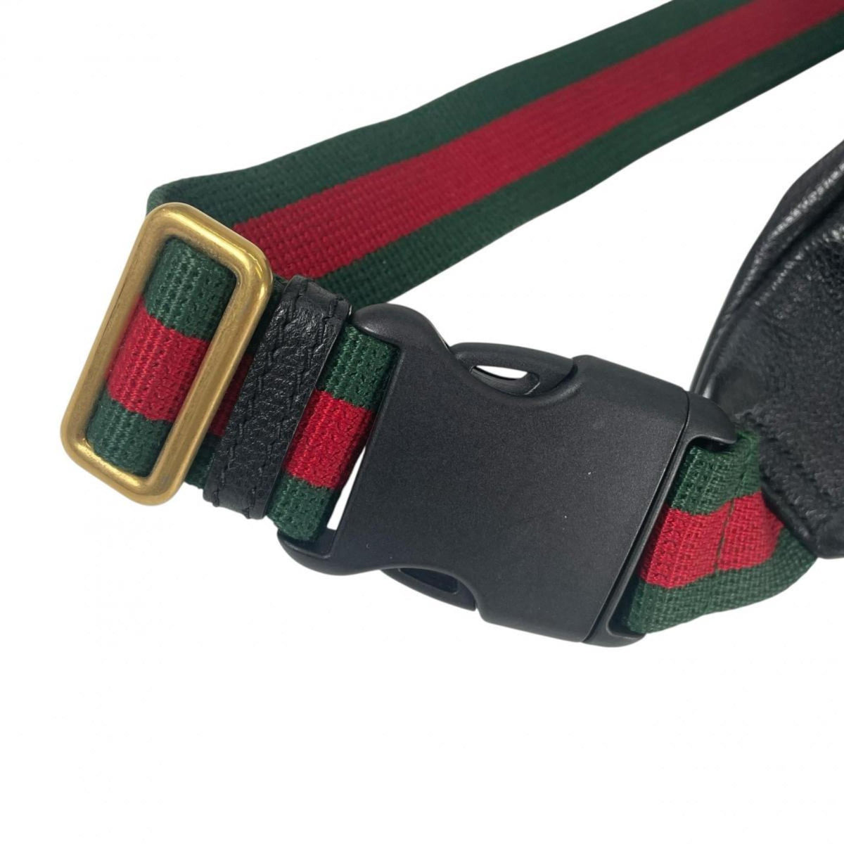 Gucci Black Leather Fanny Pack Sling Bag (Pre-Owned)