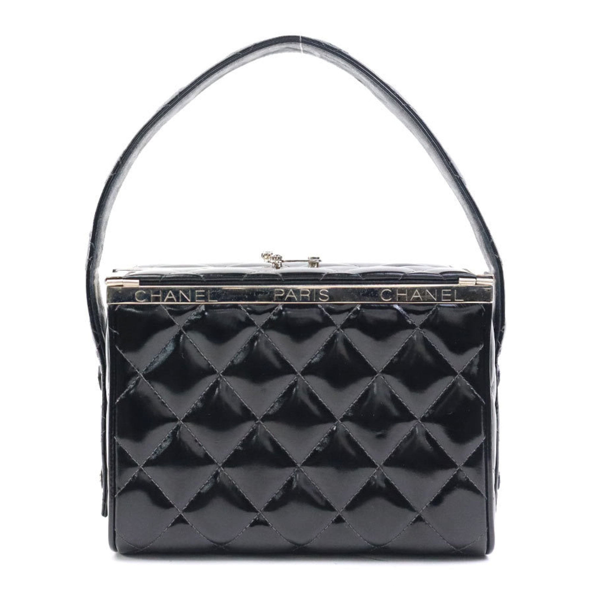 Chanel Black Leather Handbag (Pre-Owned)