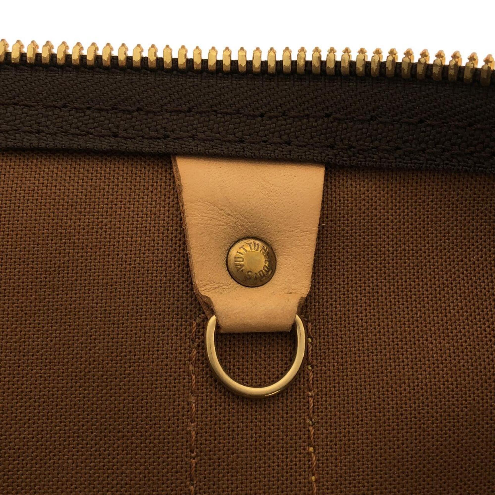 Louis Vuitton Monogram Marron Coated Canvas Boston Bag (Pre-Owned)