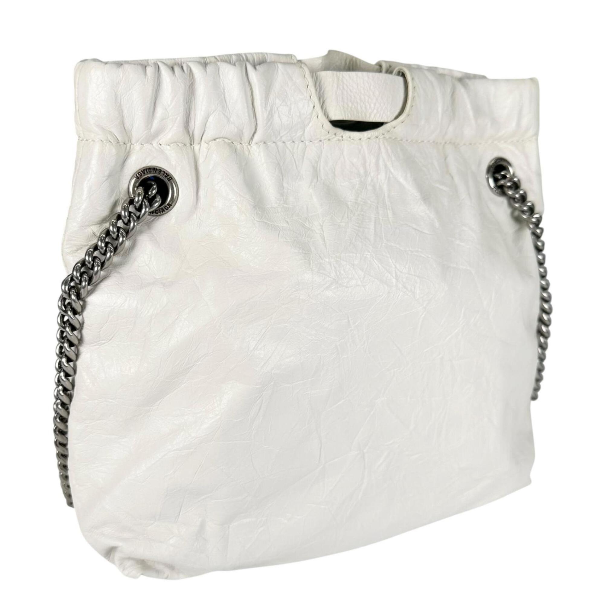 Balenciaga White Leather Handbag (Pre-Owned)