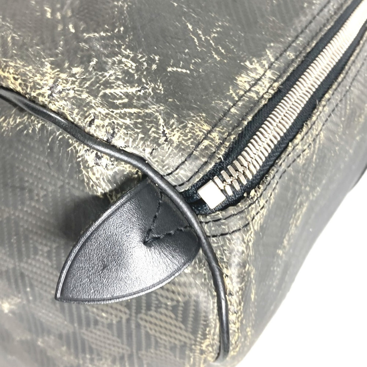 Louis Vuitton Black Noir Canvas Damier Canvas Boston Bag (Pre-Owned)