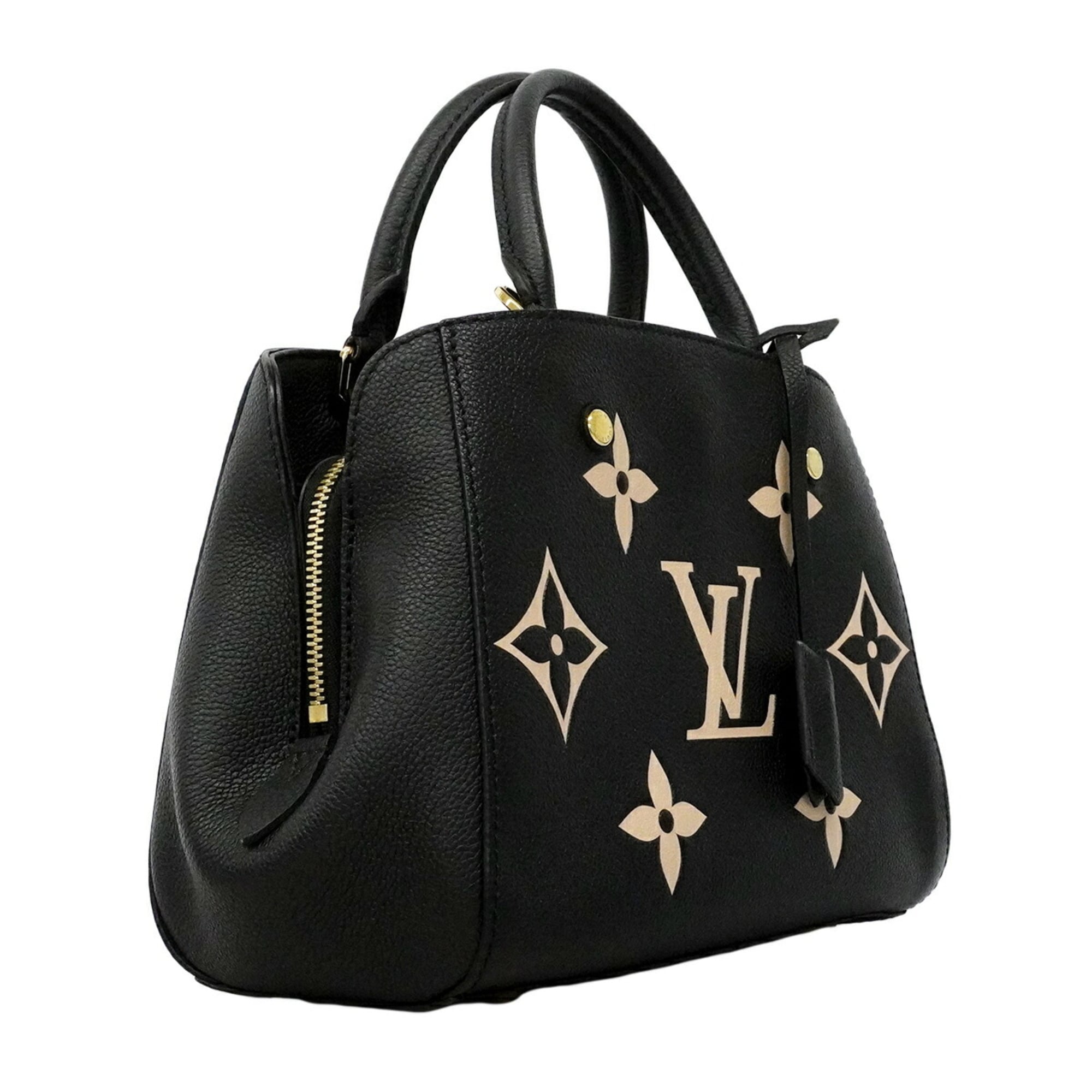 Louis Vuitton Beige Noir Handbag (Pre-Owned)