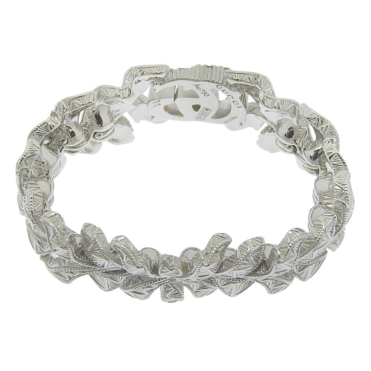 Gucci White Gold White Gold (18K) Band Ring (Pre-Owned)