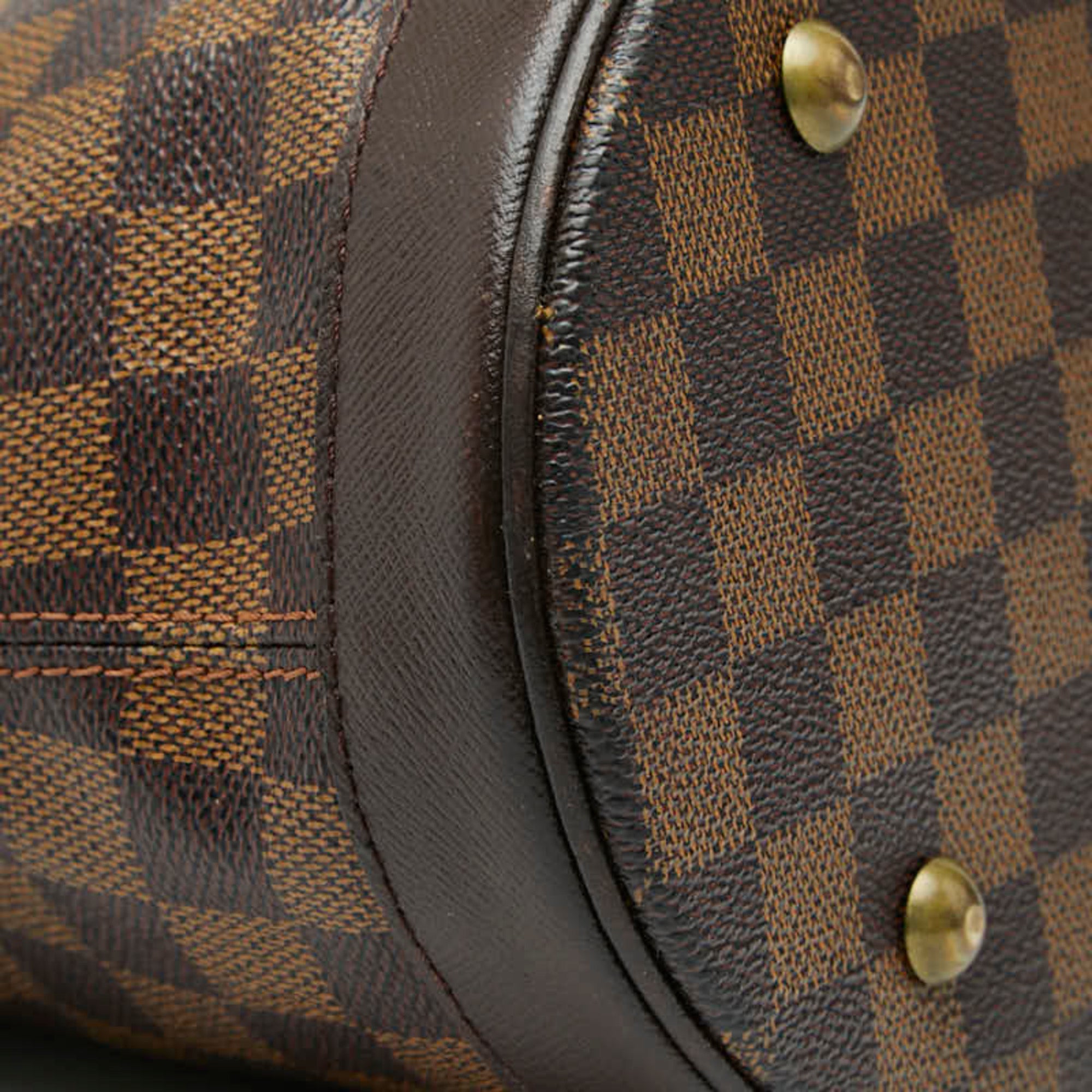Louis Vuitton Brown Pvc Leather Shoulder Bag Tote Bag (Pre-Owned)
