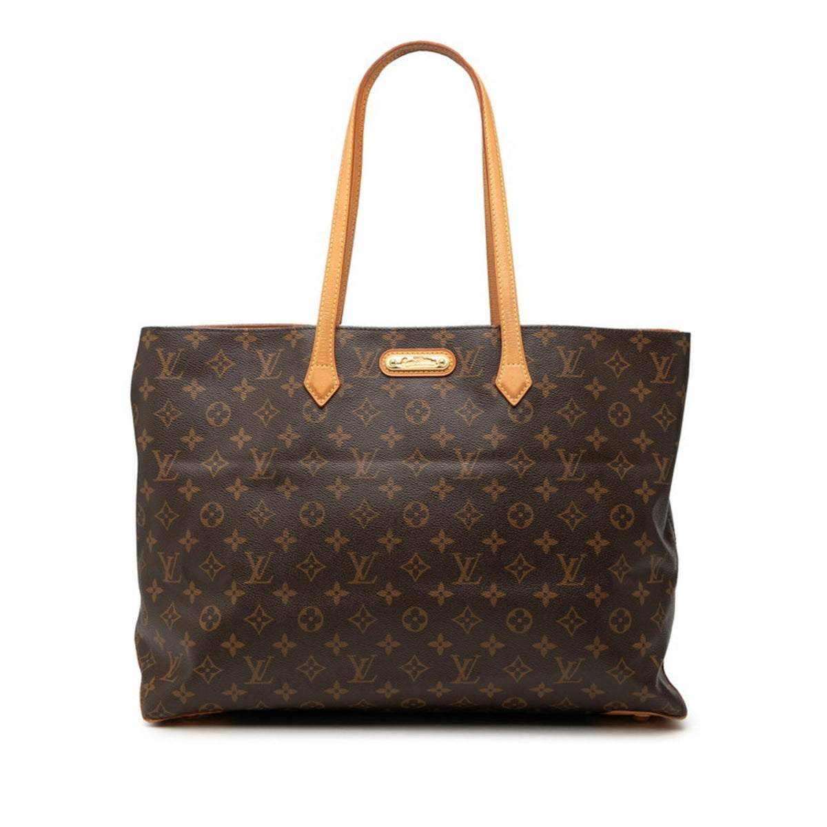 Louis Vuitton Brown Pvc Leather Shoulder Bag Tote Bag (Pre-Owned)