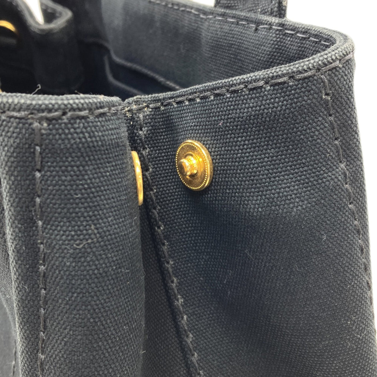 Prada Black Canvas Handbag (Pre-Owned)