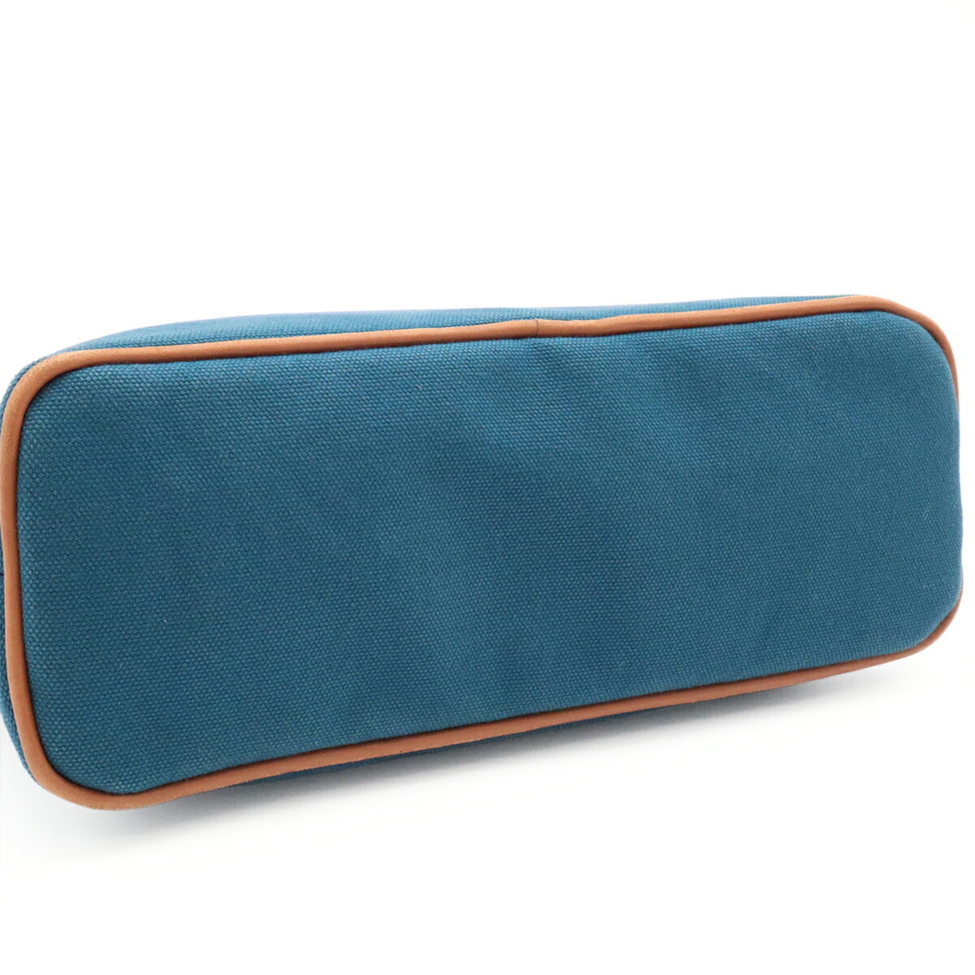 Hermes Marine Blue Canvas Pouch (Pre-Owned)