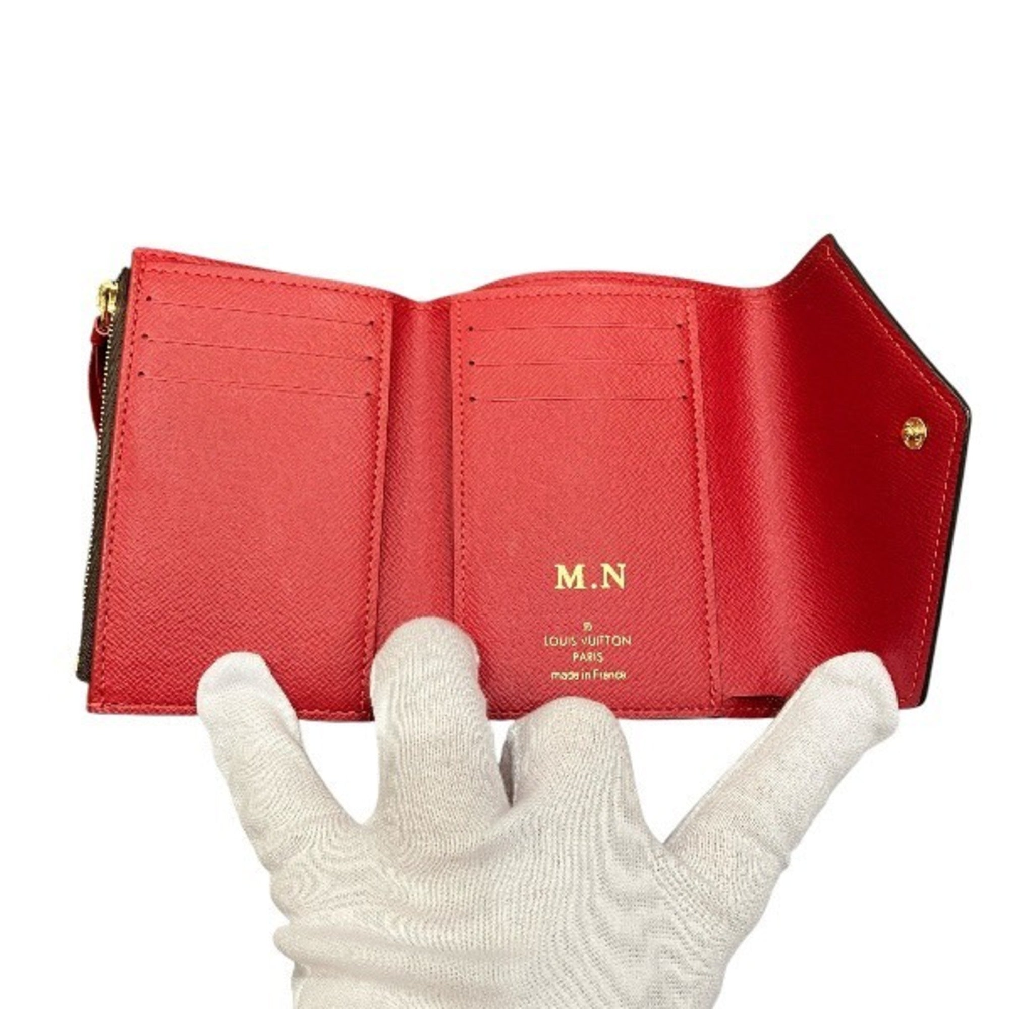 Louis Vuitton Brown Red Color Coin Purse/Coin Case (Pre-Owned)
