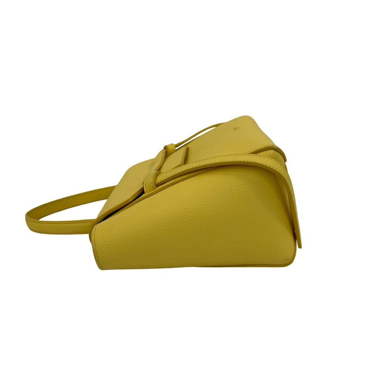Celine Yellow Leather Handbag Shoulder Bag Tote Bag (Pre-Owned)