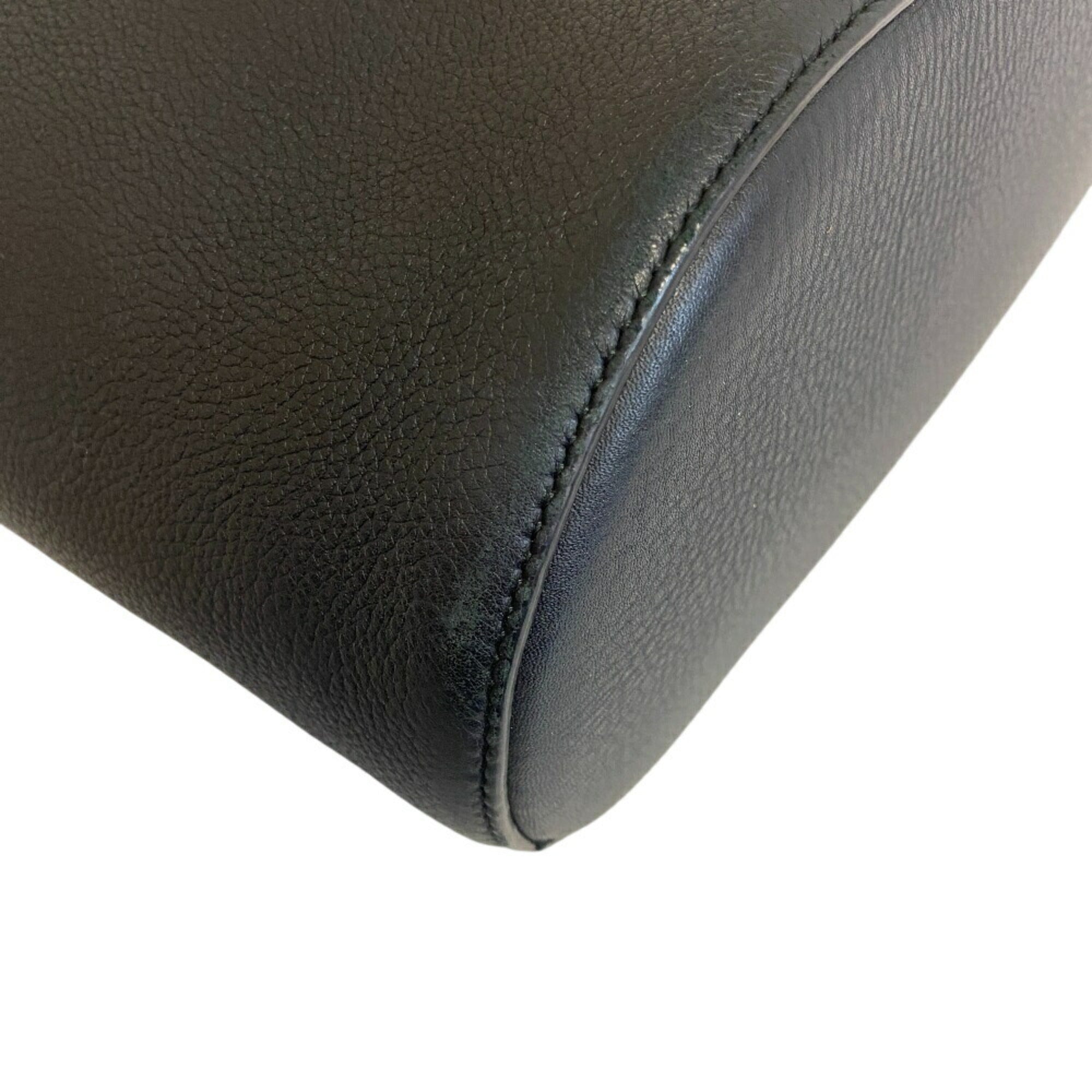 Tiffany Brown Leather Pouch Tote Bag (Pre-Owned)