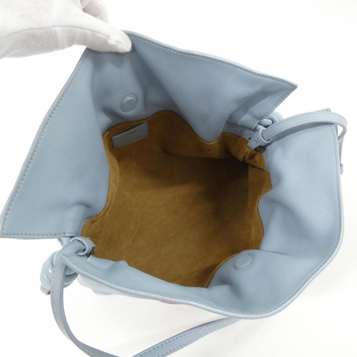 Loewe Light Blue Leather Handbag (Pre-Owned)