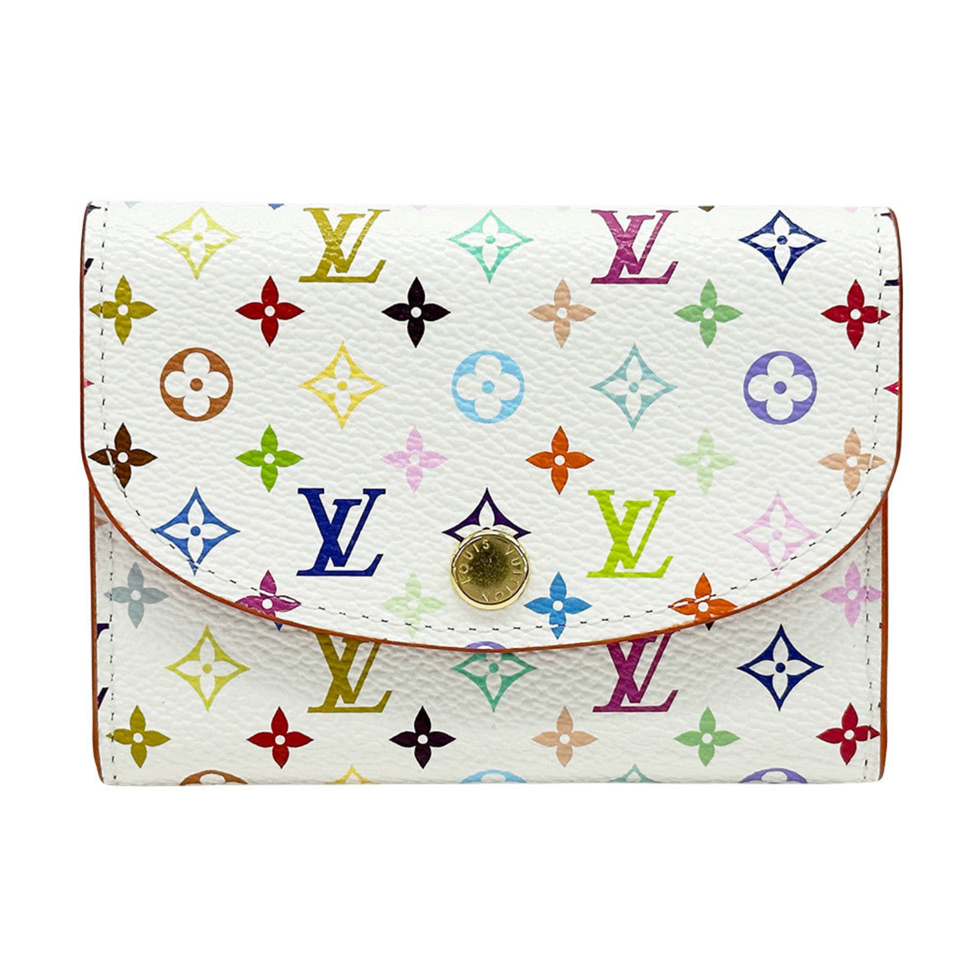Louis Vuitton Multi-Color White Monogram Multicolore Coin Purse/Coin Case (Pre-Owned)