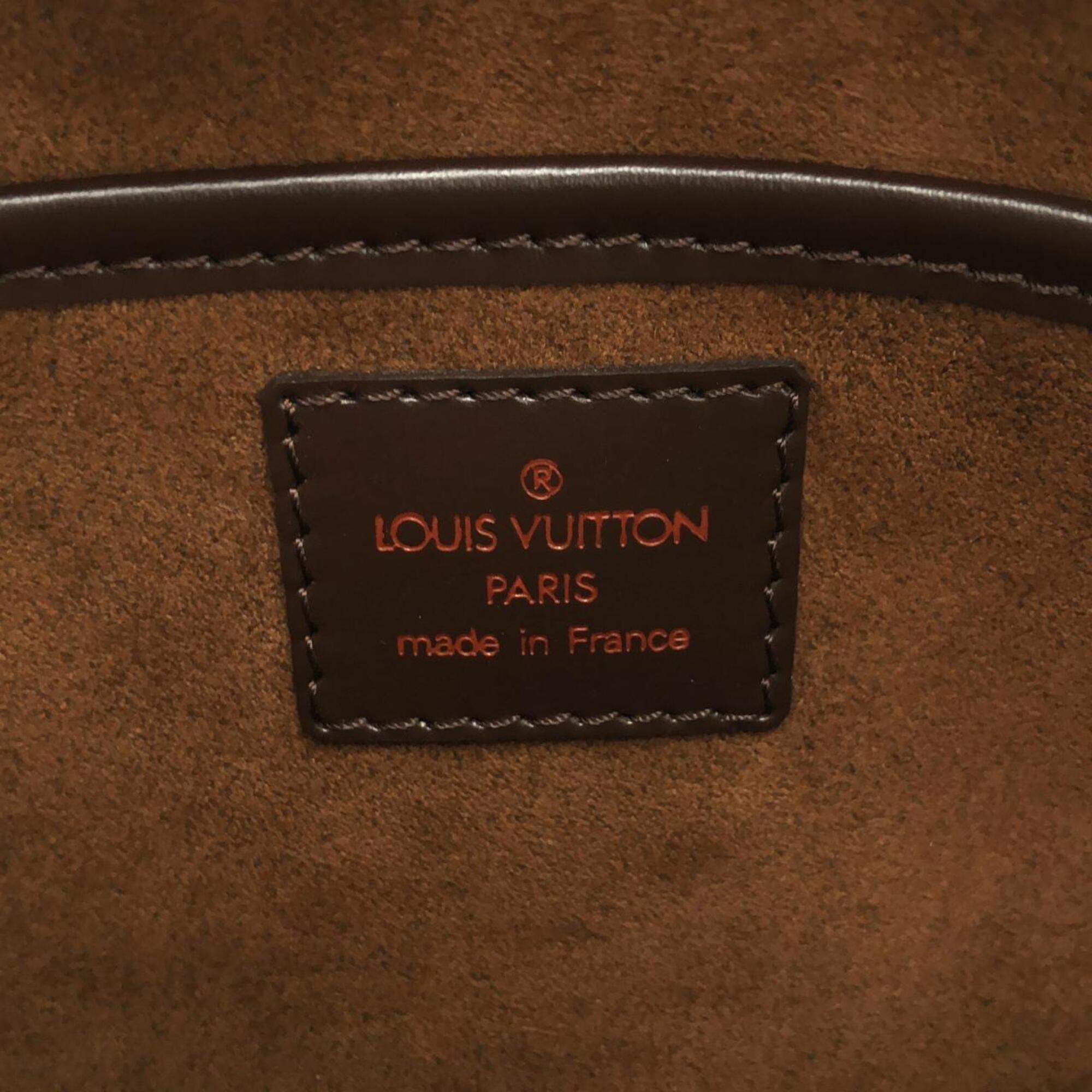 Louis Vuitton Ebene Coated Canvas Clutch Bag (Pre-Owned)