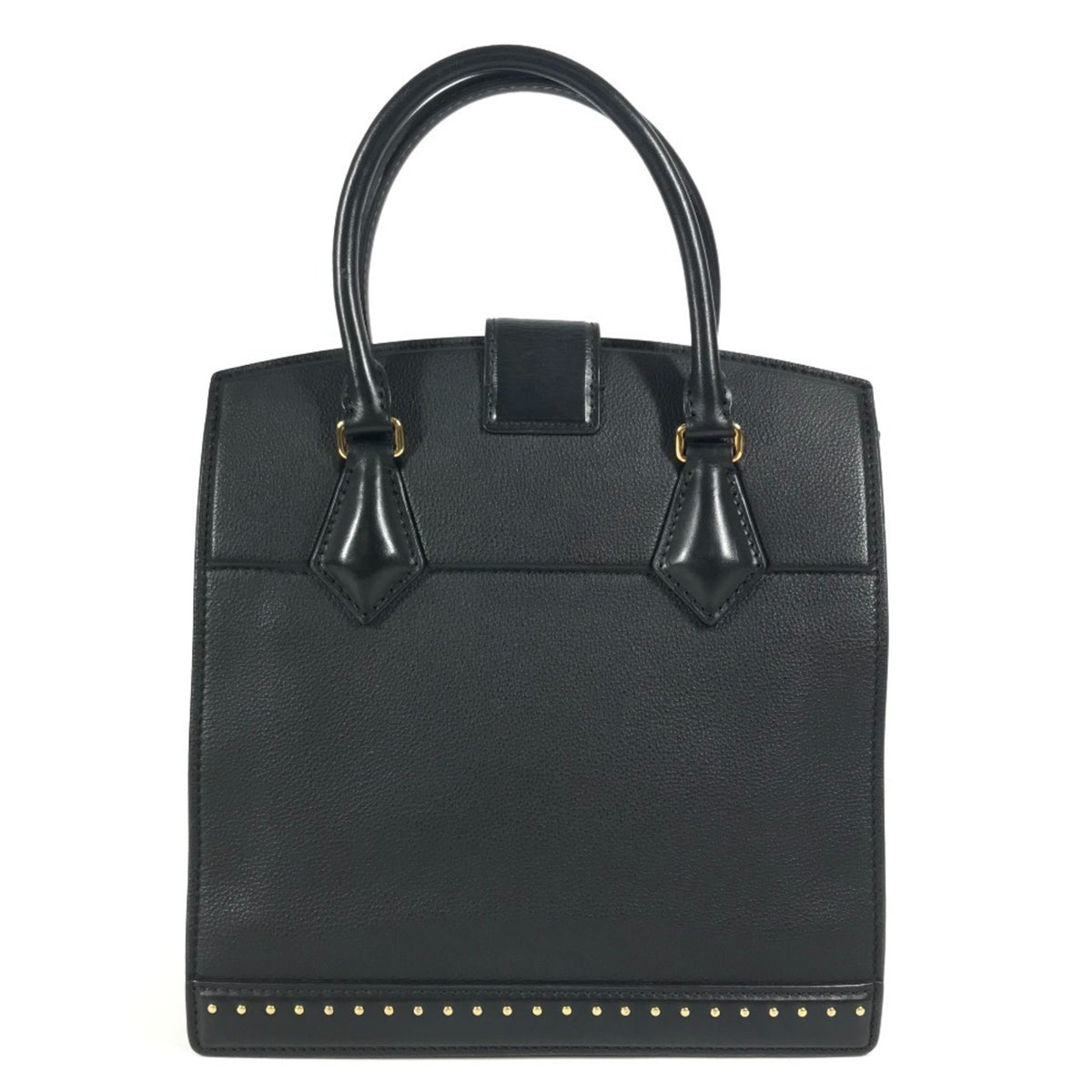 Louis Vuitton Black Noir Leather Handbag Tote Bag (Pre-Owned)