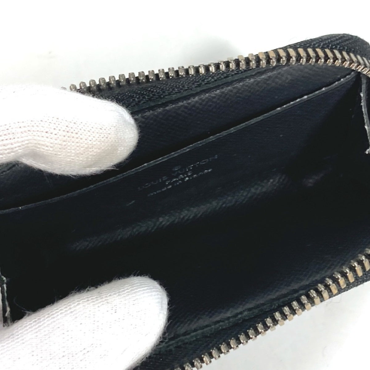 Louis Vuitton Black Monogram Eclipse Monogram Eclipse Coin Purse/Coin Case (Pre-Owned)
