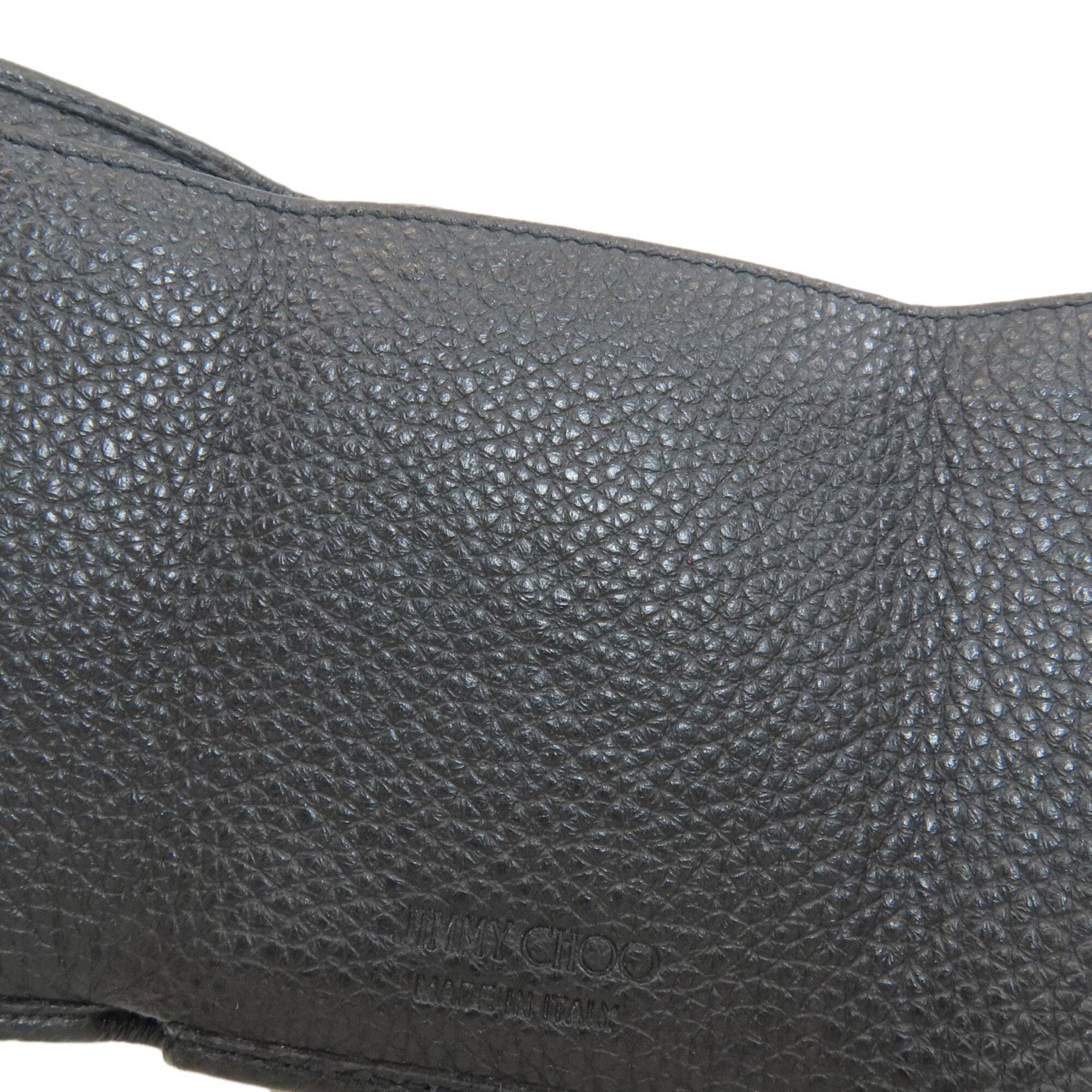 Jimmy Choo Black Leather Wallet (Tri-Fold) (Pre-Owned)