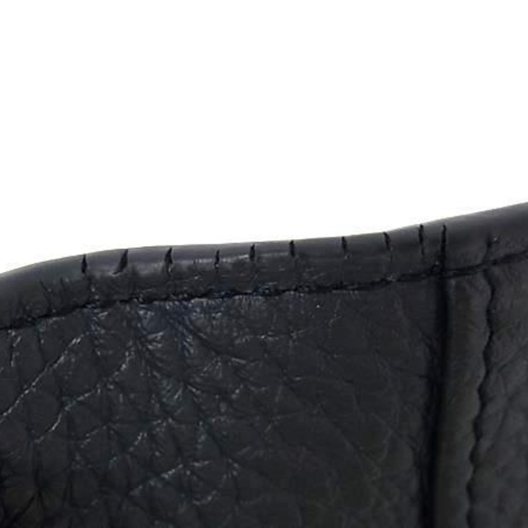 Bally Navy Leather Long Wallet (Bi-Fold) (Pre-Owned)