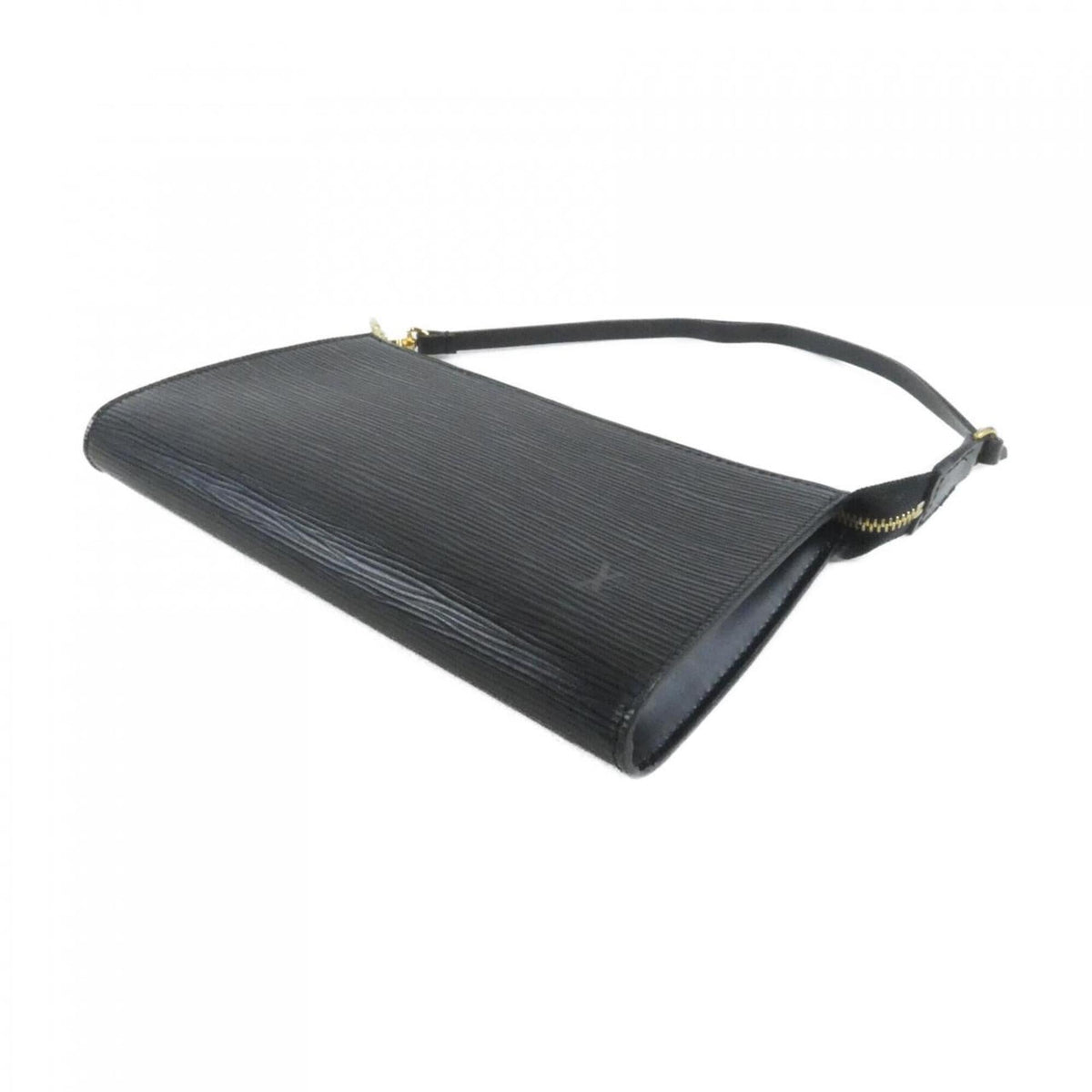 Louis Vuitton Black Leather Pochette Pouch (Pre-Owned)
