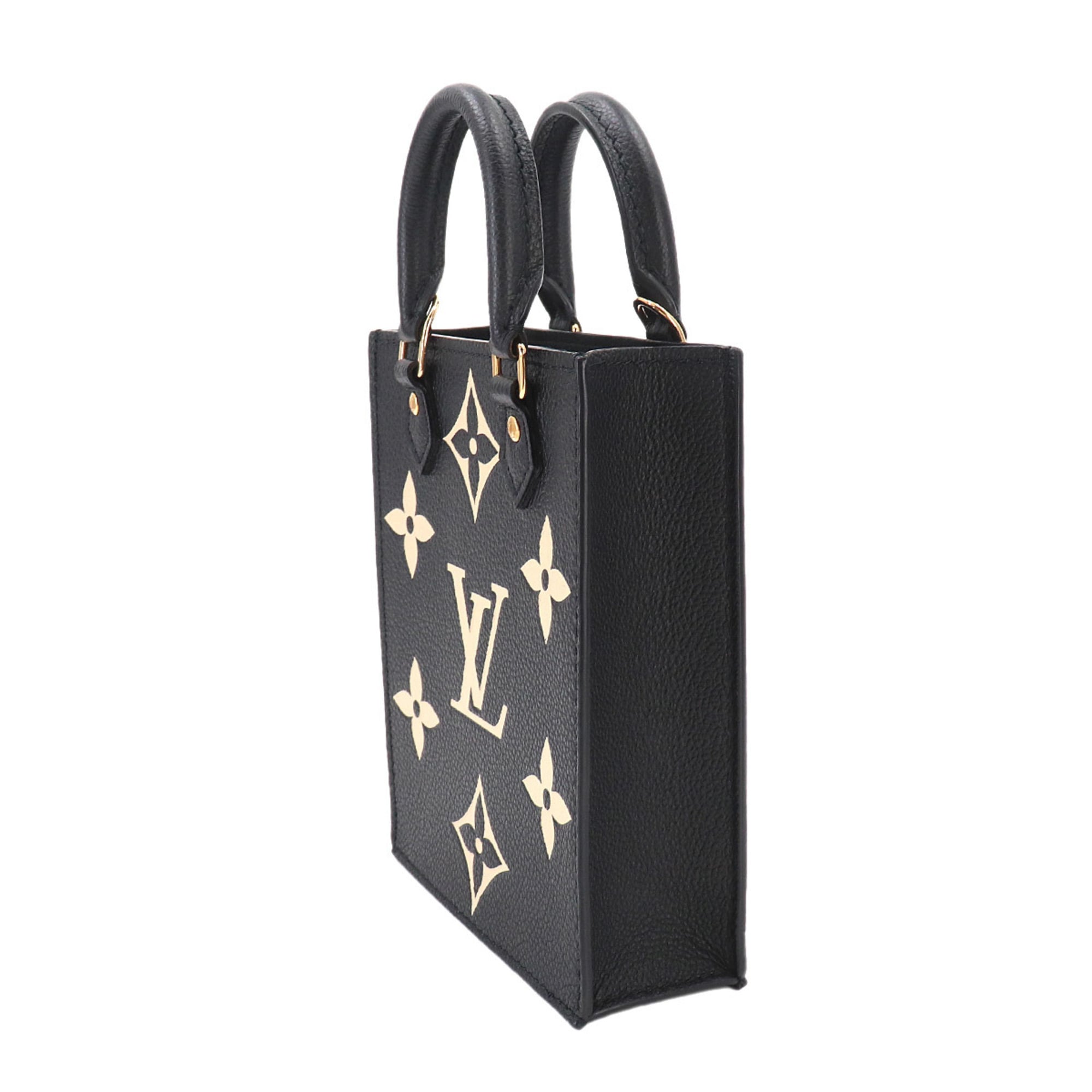 Louis Vuitton Monogram Empreinte Beige Black Monogram Empreinte Handbag (Pre-Owned)