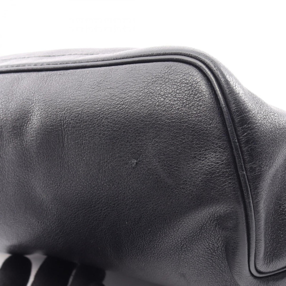 Hermes Navy Leather Fanny Pack Handbag Sling Bag (Pre-Owned)