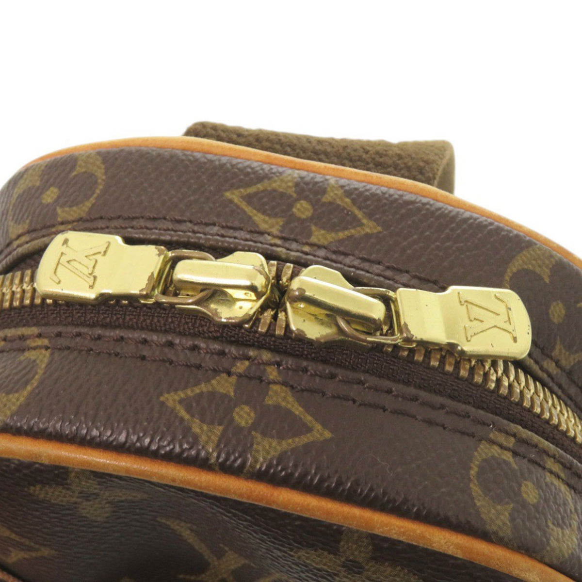 Louis Vuitton Brown Monogram Pochette Sling Bag (Pre-Owned)