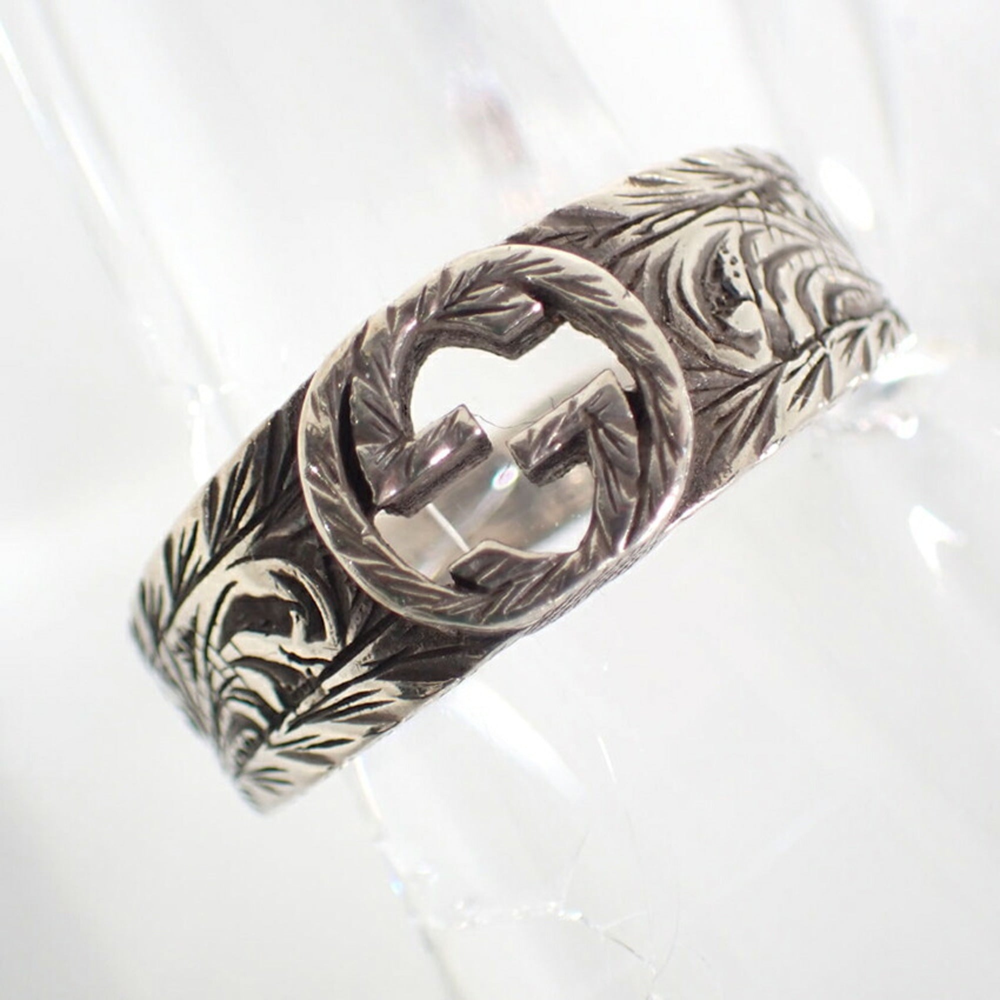 Gucci Silver Sterling Silver 925 Band Ring (Pre-Owned)