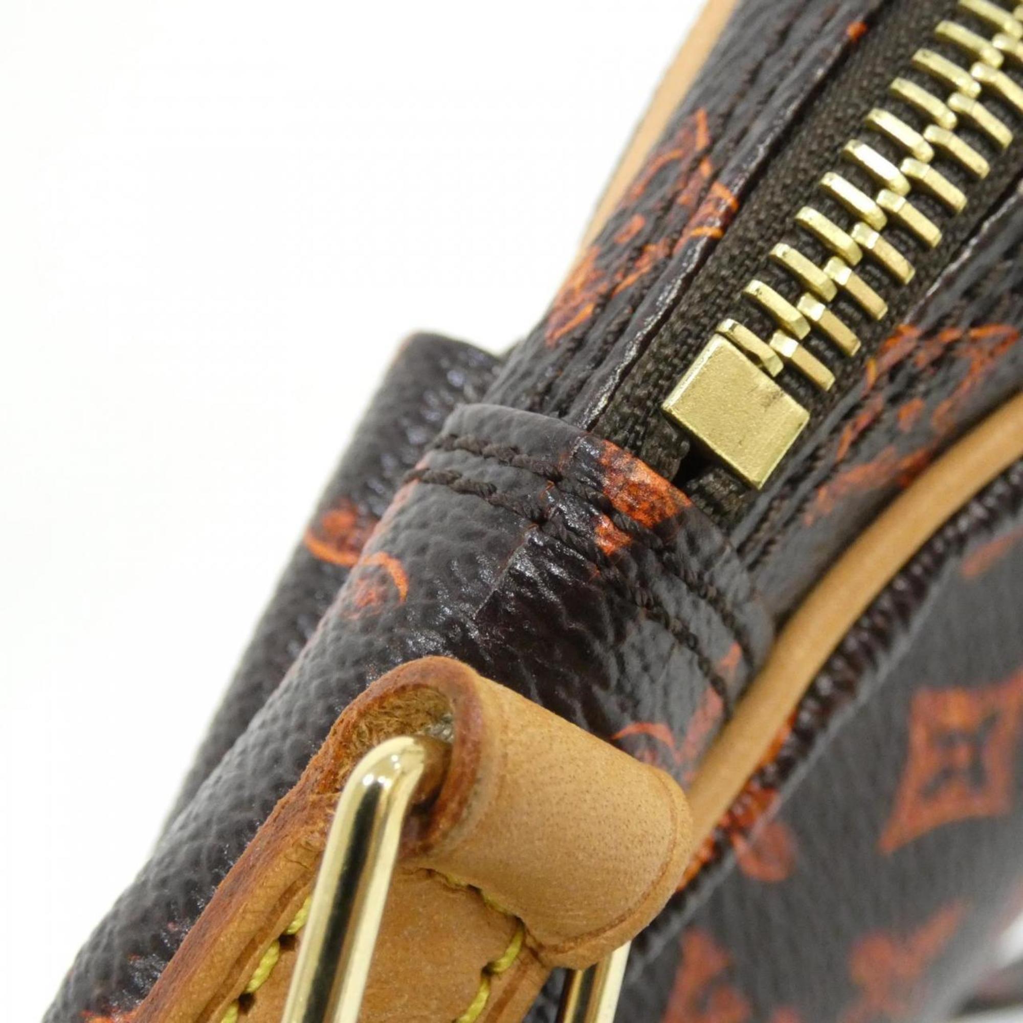Louis Vuitton Marron Coated Canvas Shoulder Bag (Pre-Owned)